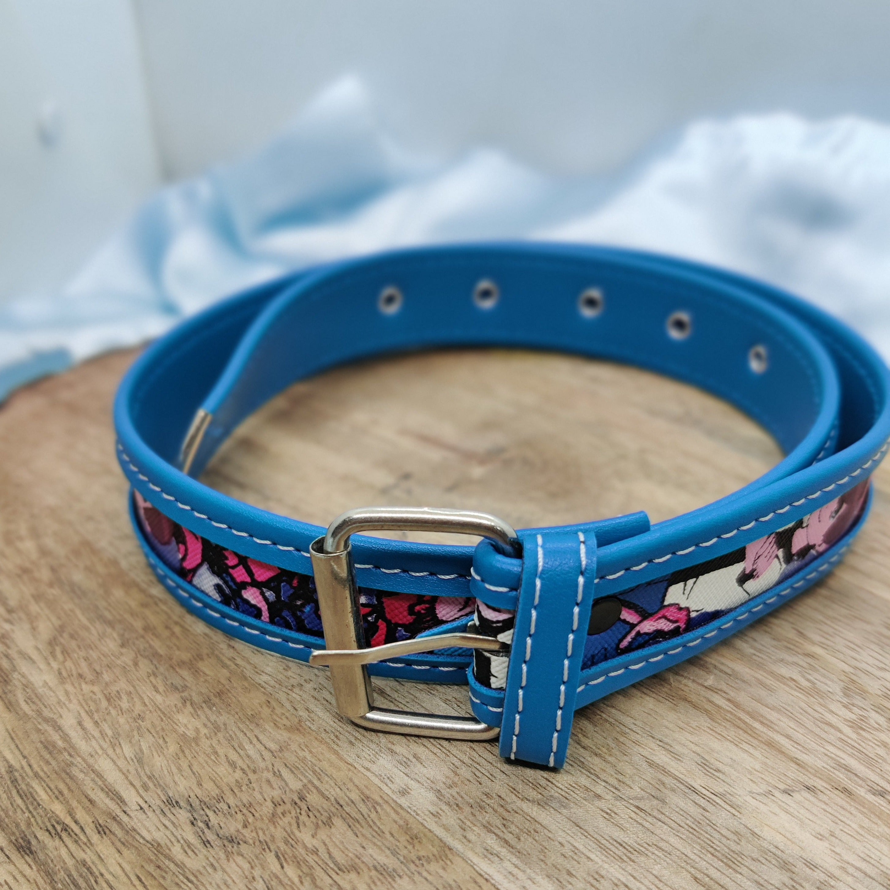 PRINTED DUAL COLOR WAIST BELT