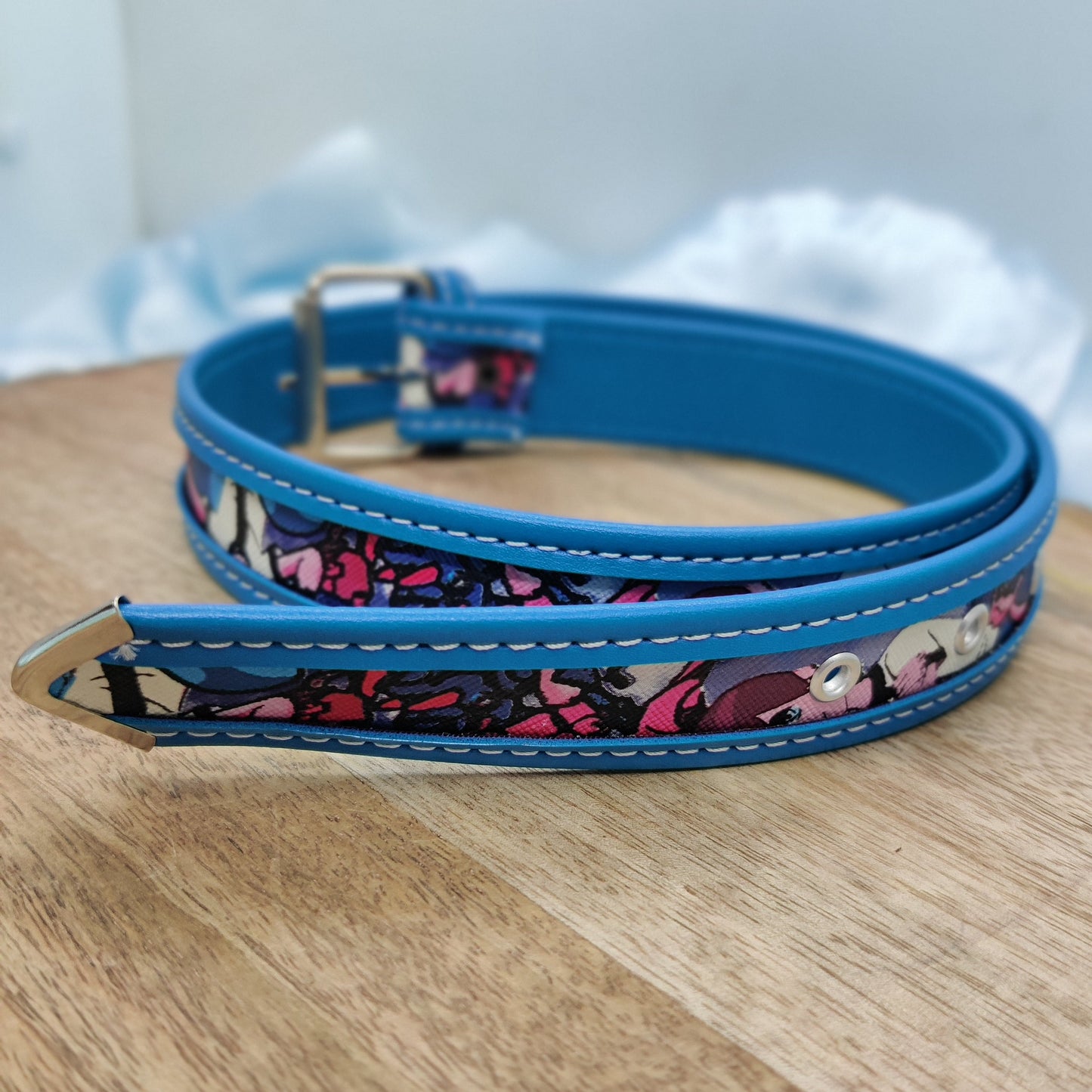 PRINTED DUAL COLOR WAIST BELT
