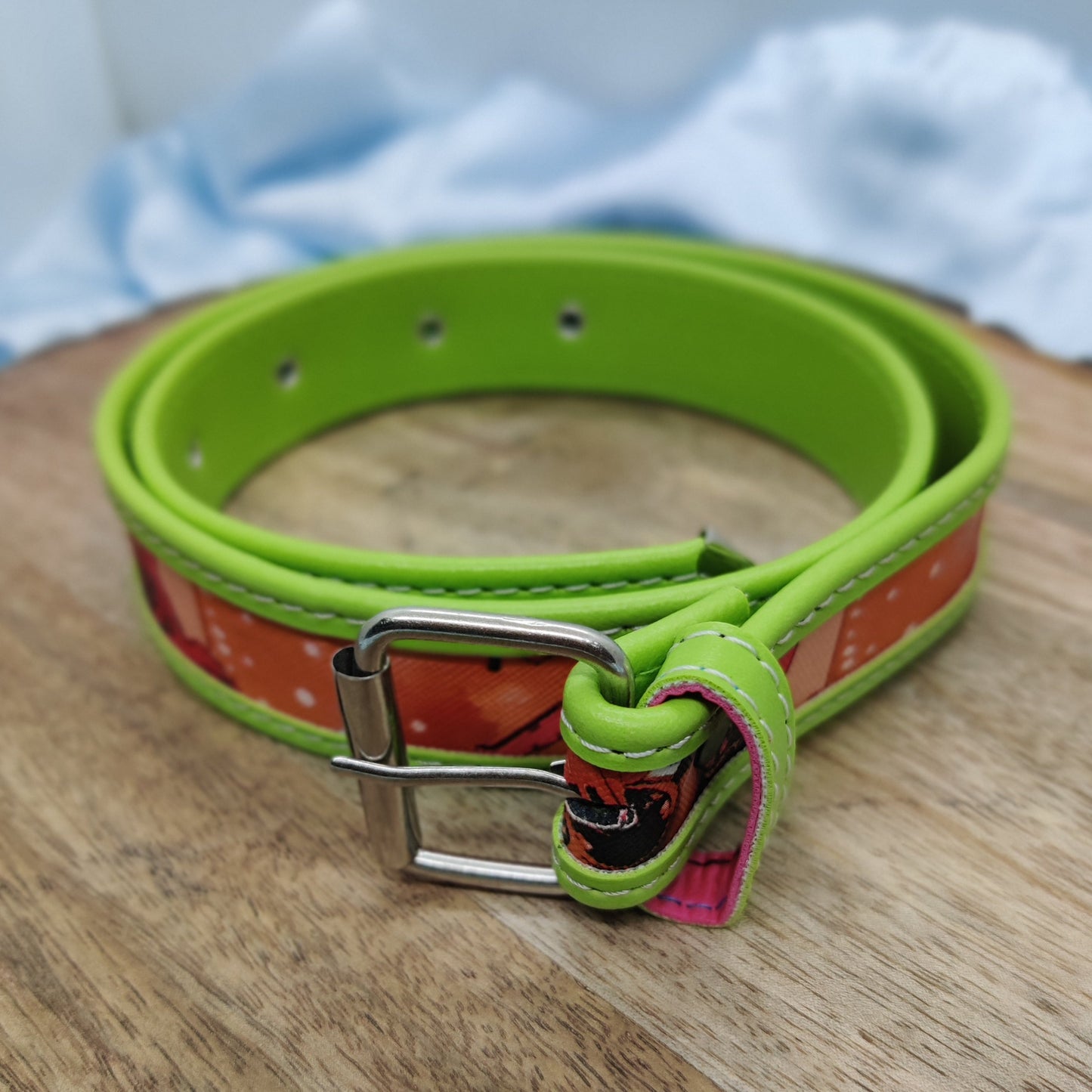 PRINTED DUAL COLOR WAIST BELT