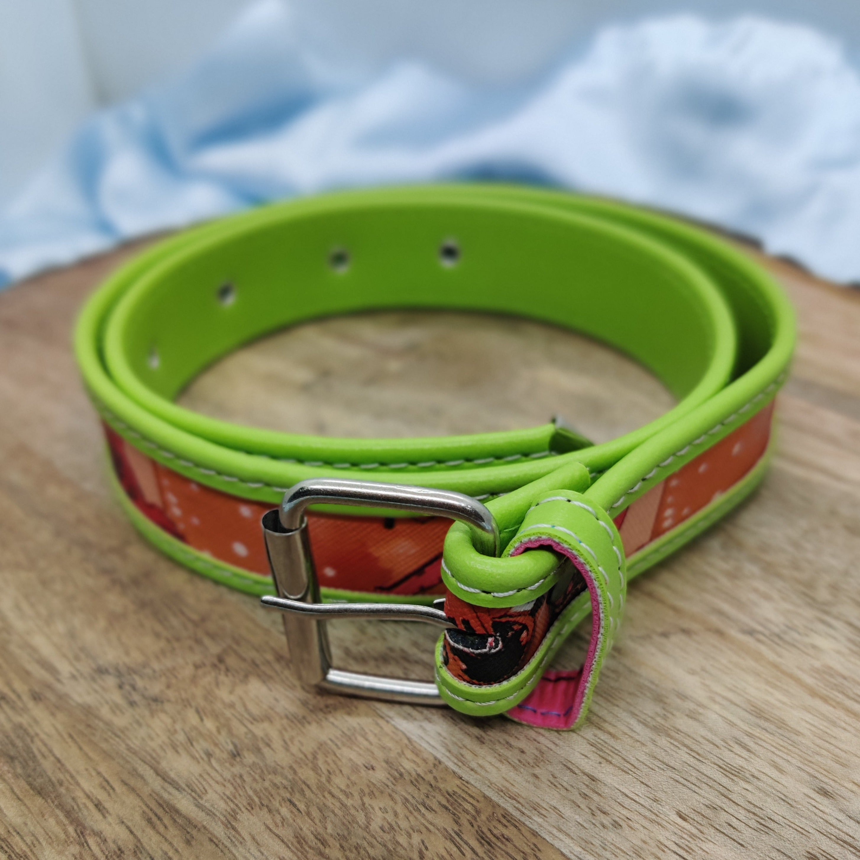 PRINTED DUAL COLOR WAIST BELT