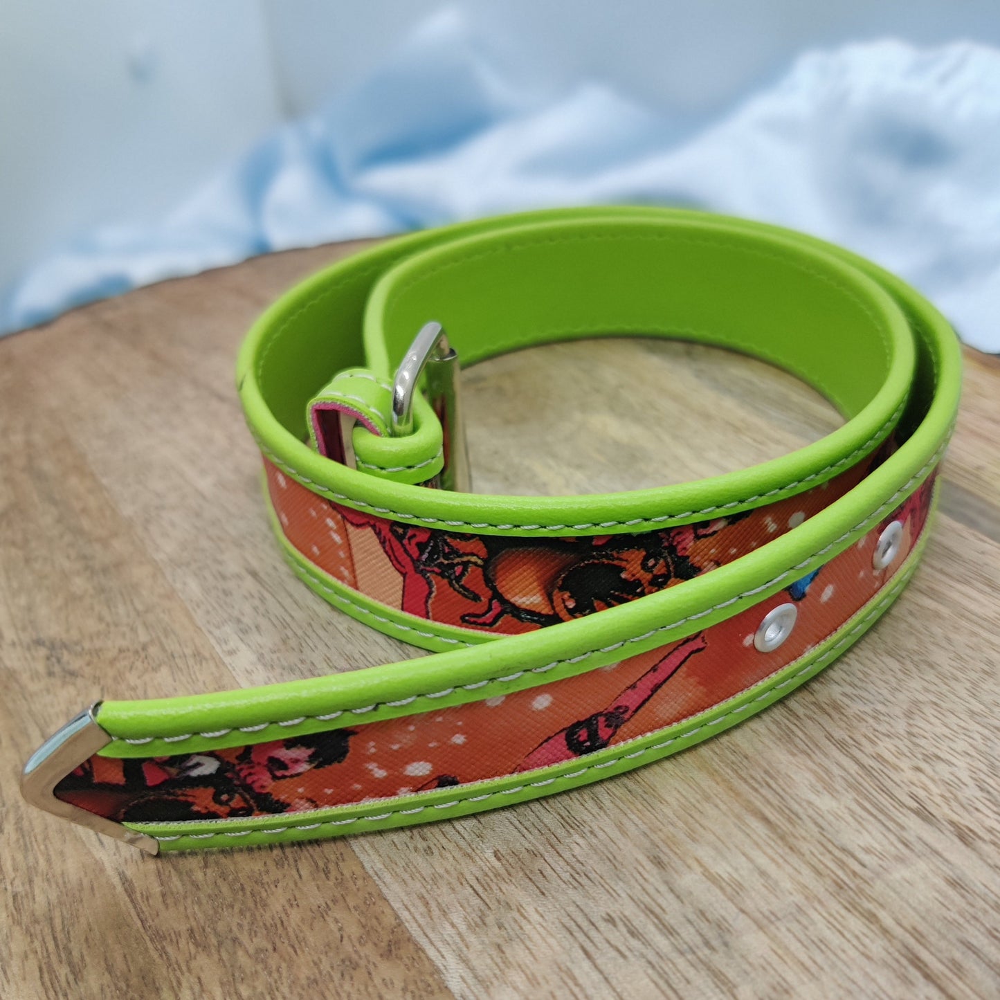 PRINTED DUAL COLOR WAIST BELT
