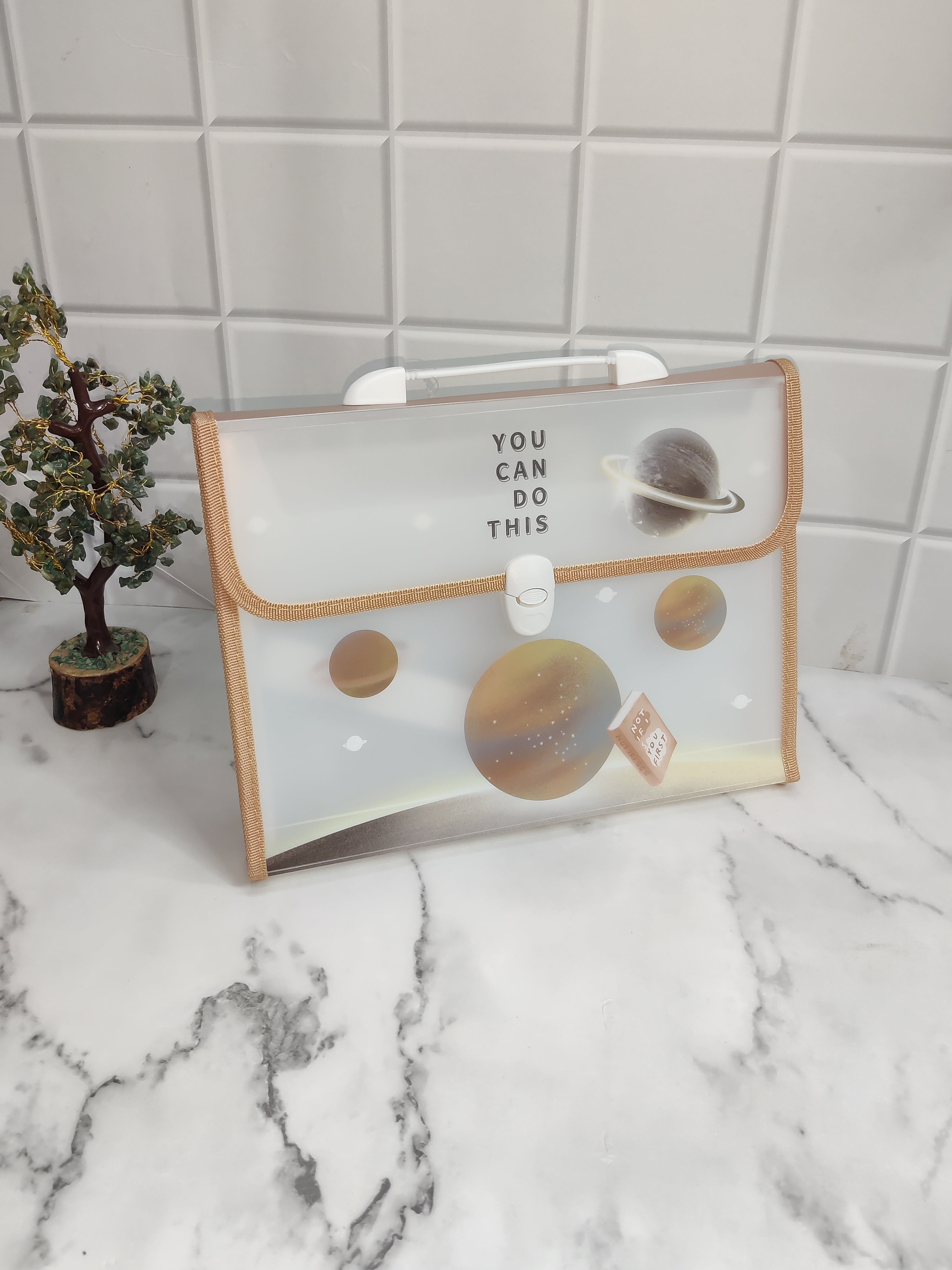 SPACE THEME FOLDER - BROWN