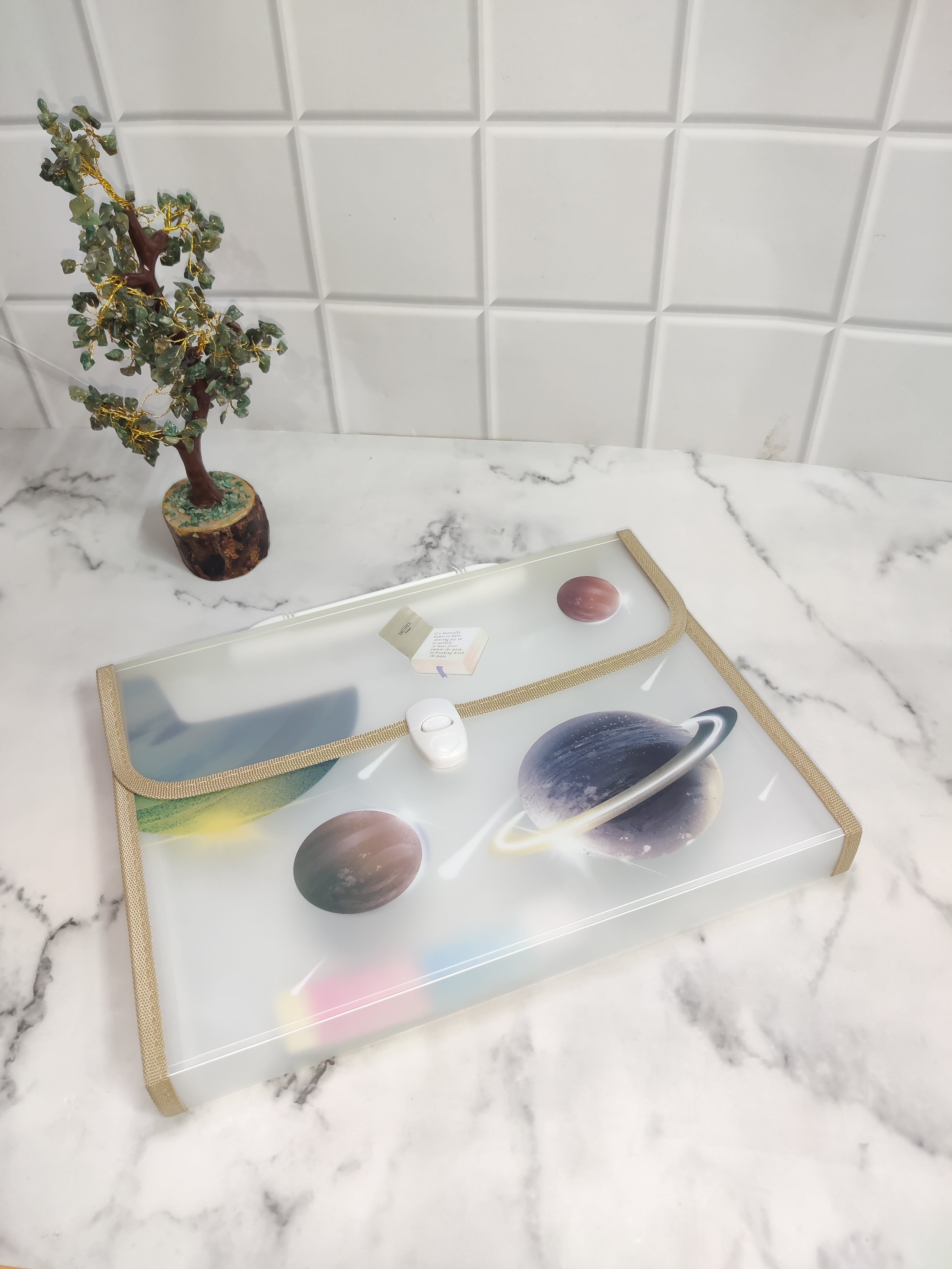 SPACE THEME FOLDER - GOLD