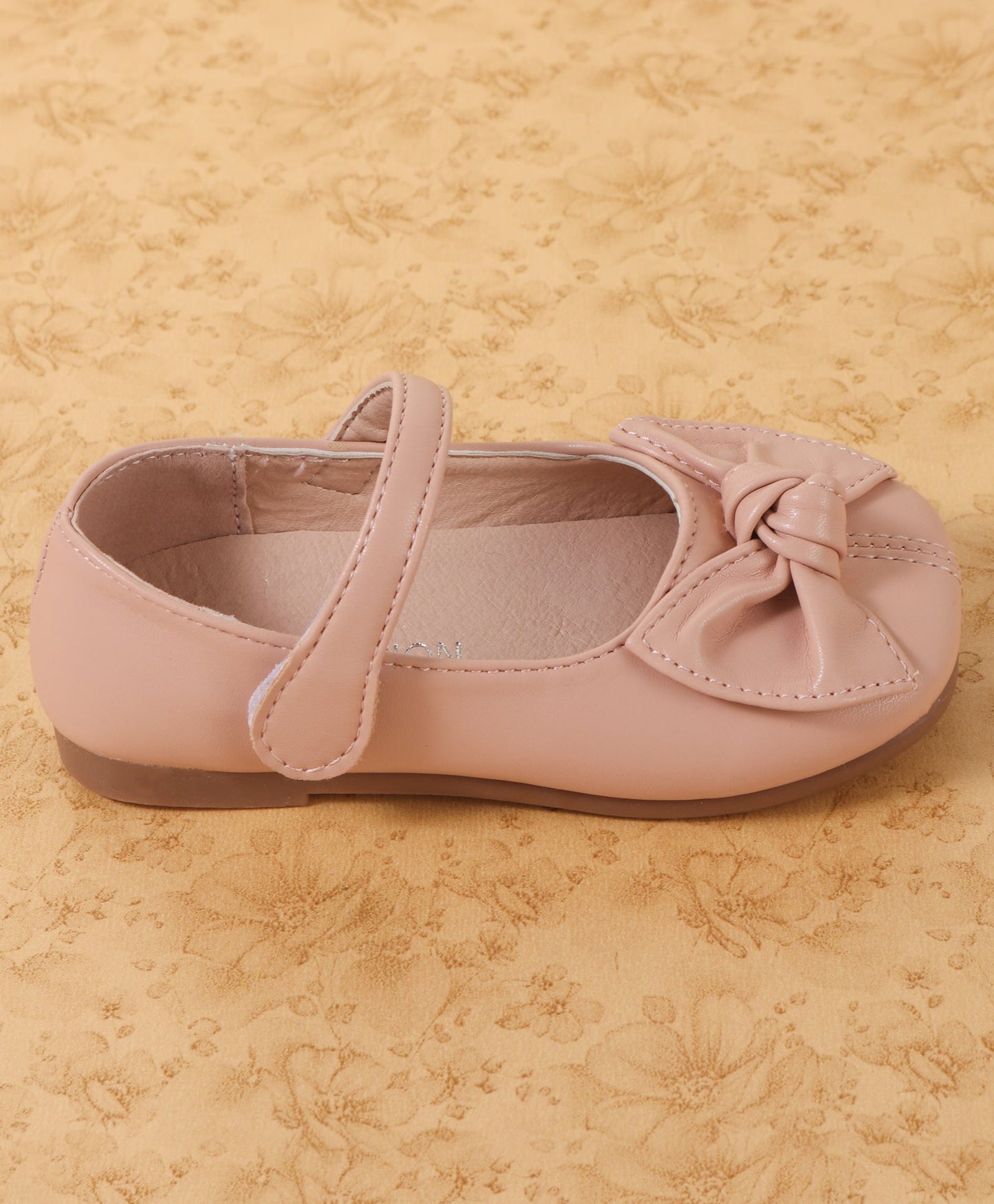 SOLID BOW APPLIQUE MARY JANE - PINK