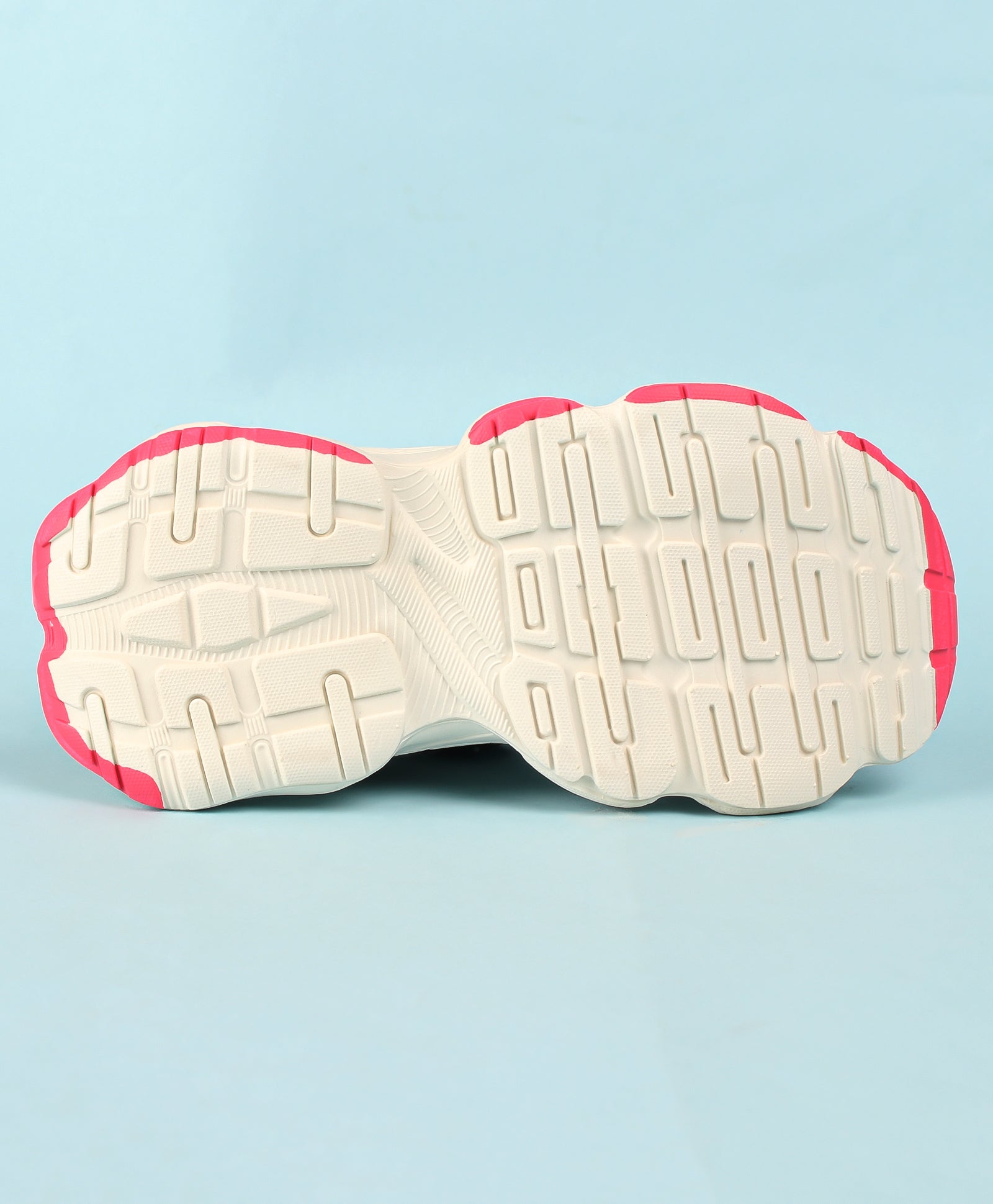 DUAL COLOR HIGH TOP SNEAKERS - WHITE & PINK
