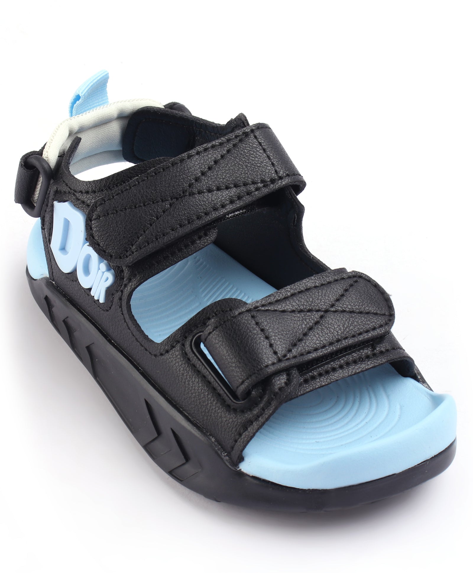 DOUBLE VELCRO CLOSURE SANDAL - BLUE