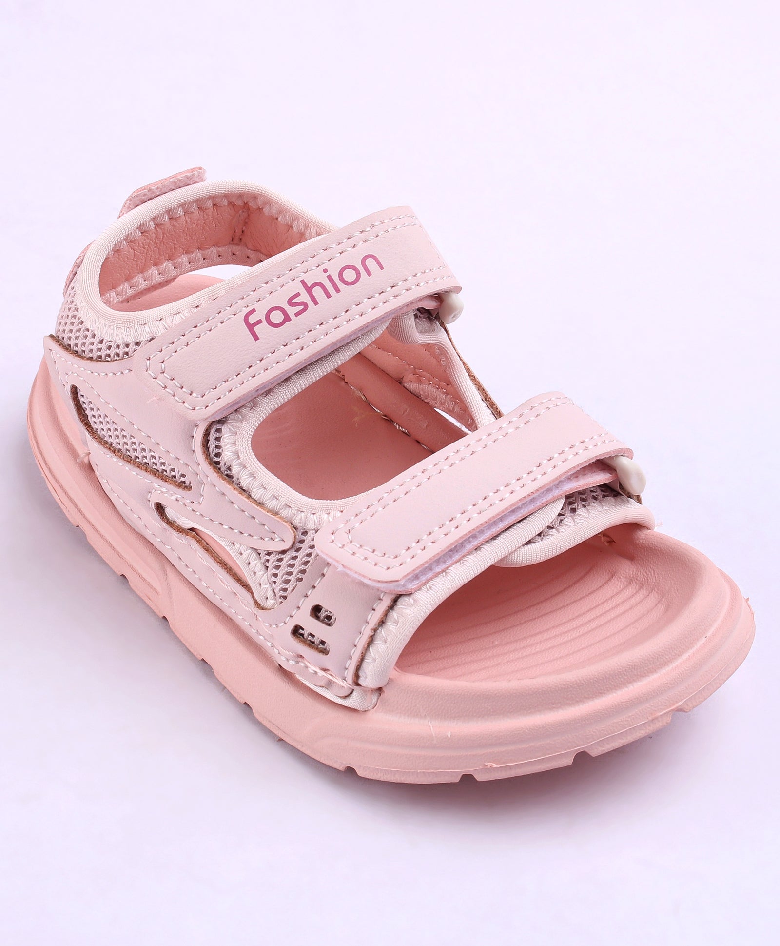 WAVES VELCRO CLOSURE SANDAL - PINK