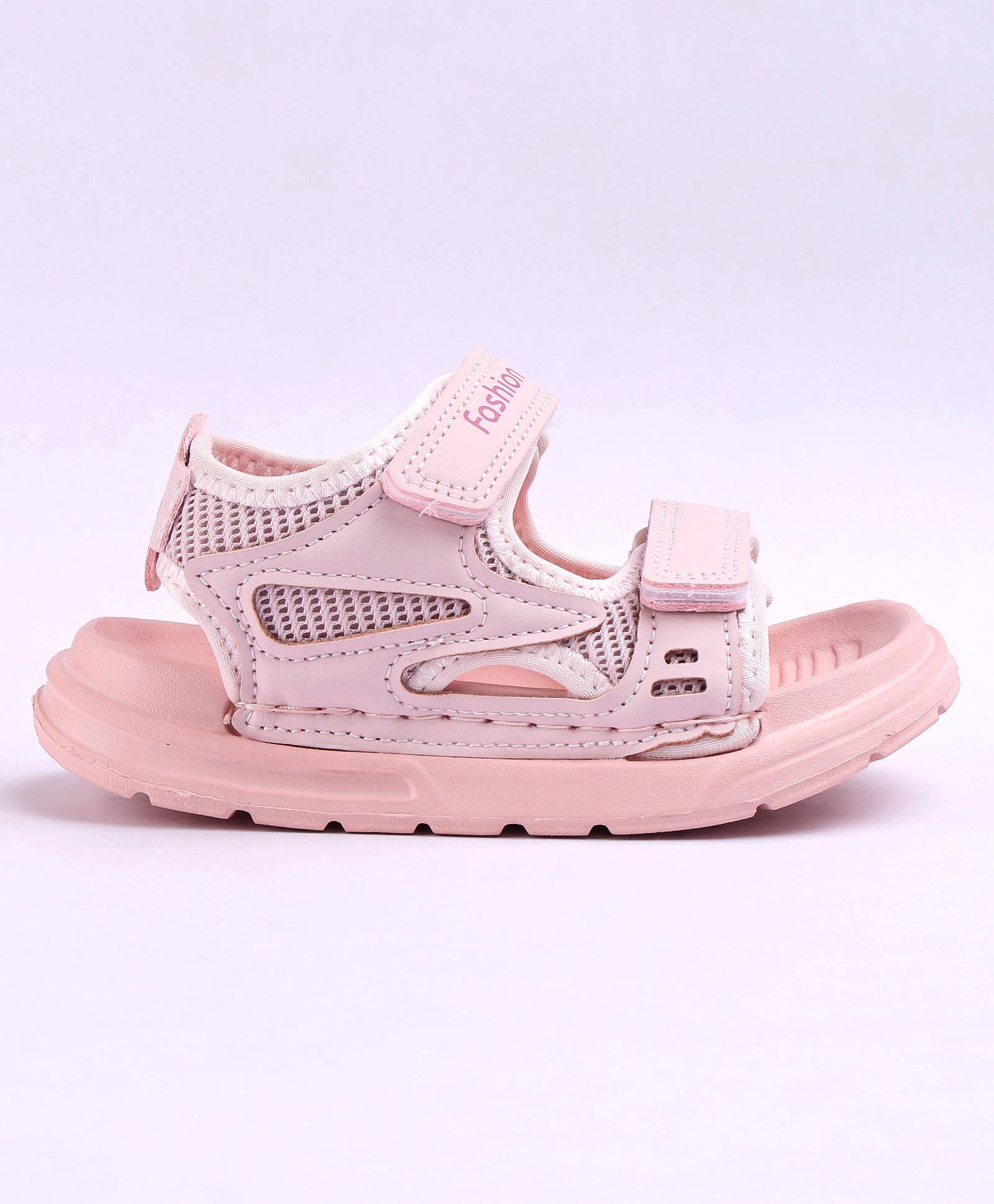 WAVES VELCRO CLOSURE SANDAL - PINK