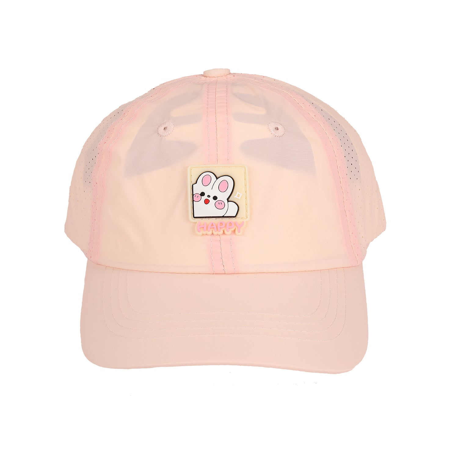 SOLID COLOR PATCH DETAILED CAP - PINK