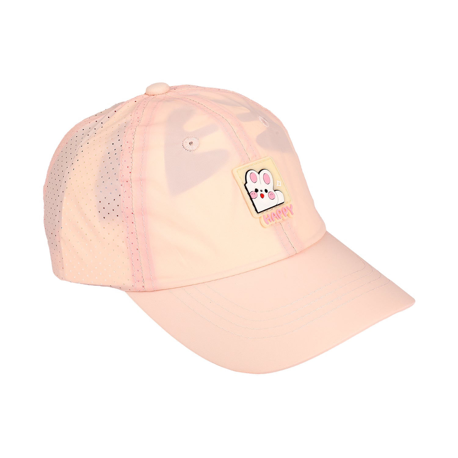 SOLID COLOR PATCH DETAILED CAP - PINK