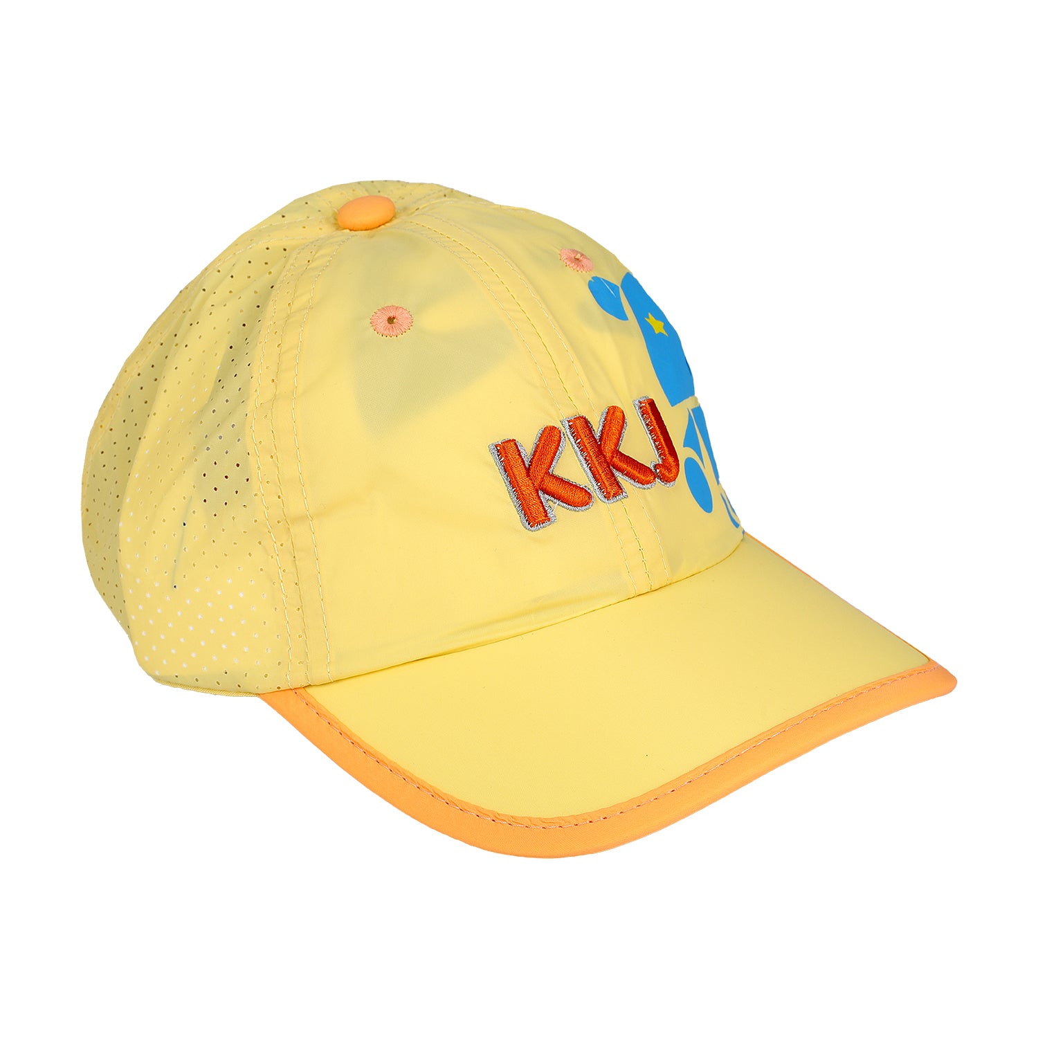LETTER EMBROIDERED CAP - YELLOW