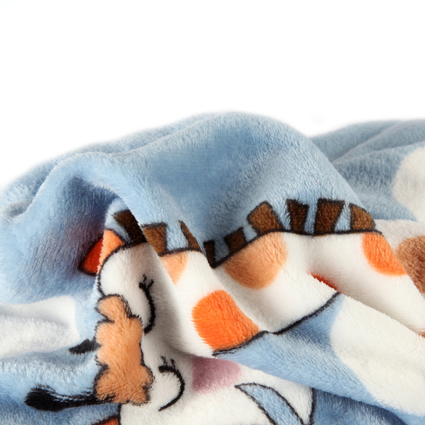 GIRAFFE PRINT SINGLE BED BLANKET - GREY