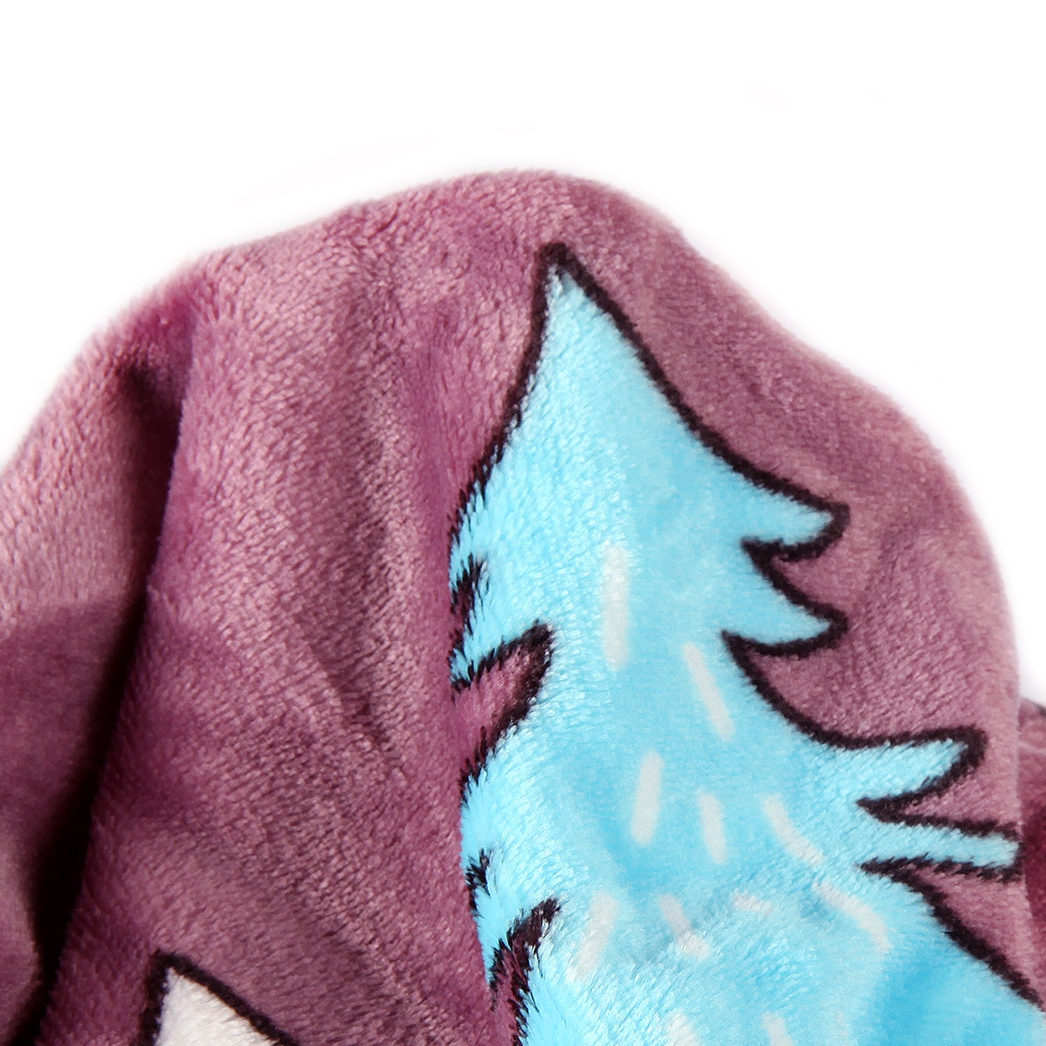 PINE TREE PRINTED SINGLE BED BLANKET - MAGENTA