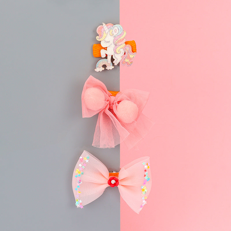 BOW & UNICORN HAIR PINS