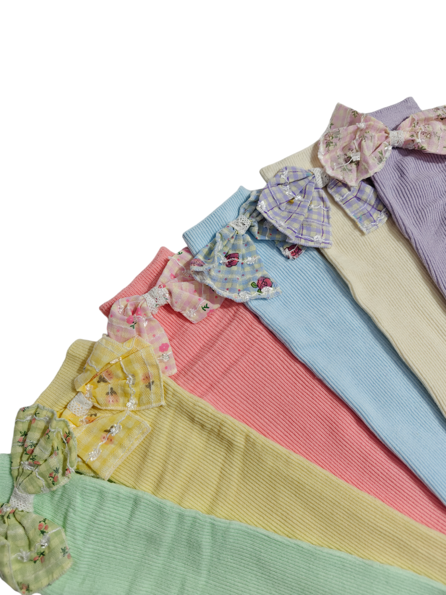 GIRLS' BOW KOREAN STYLE FREE SIZE LONG SOCKS