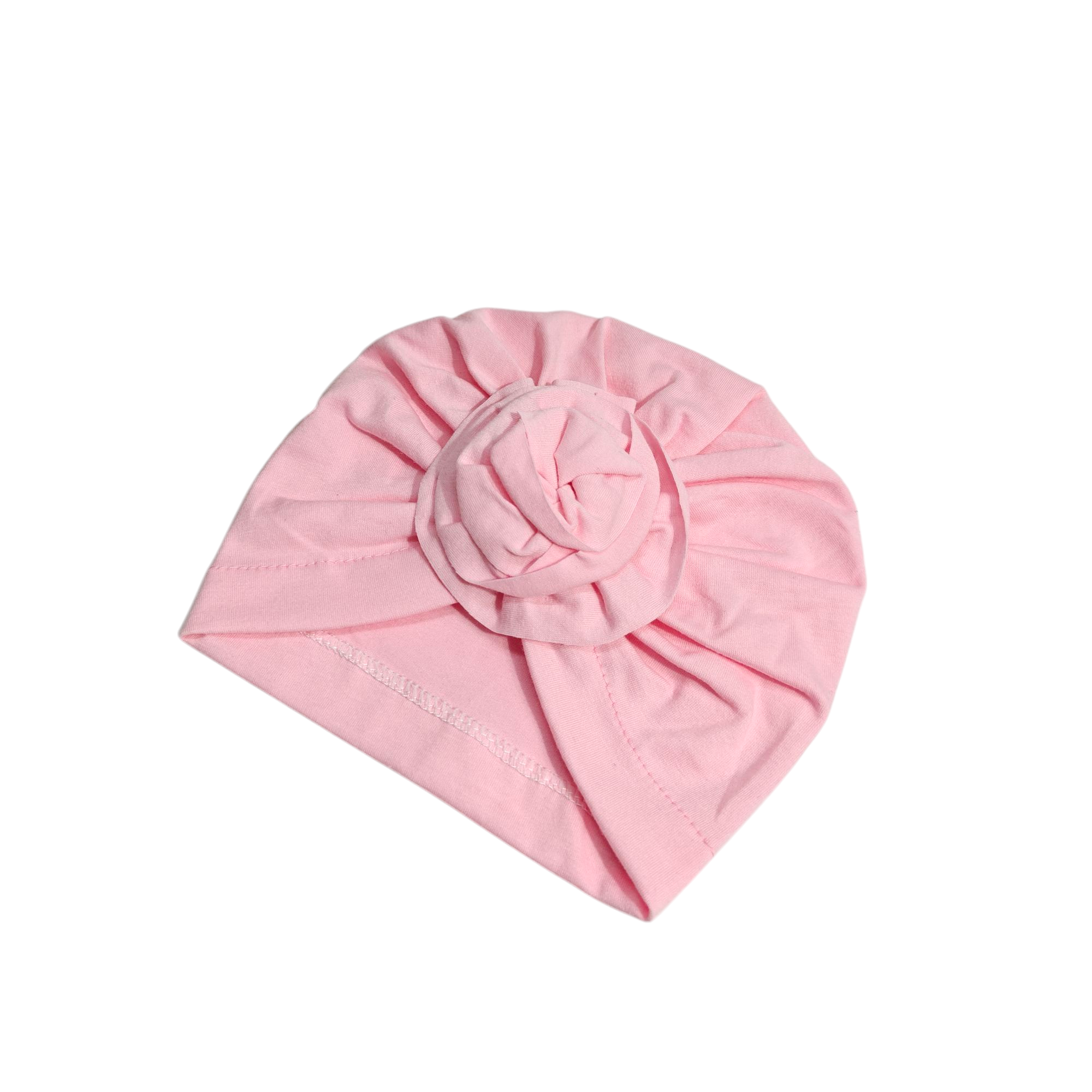 Flower Applique Turban Cap