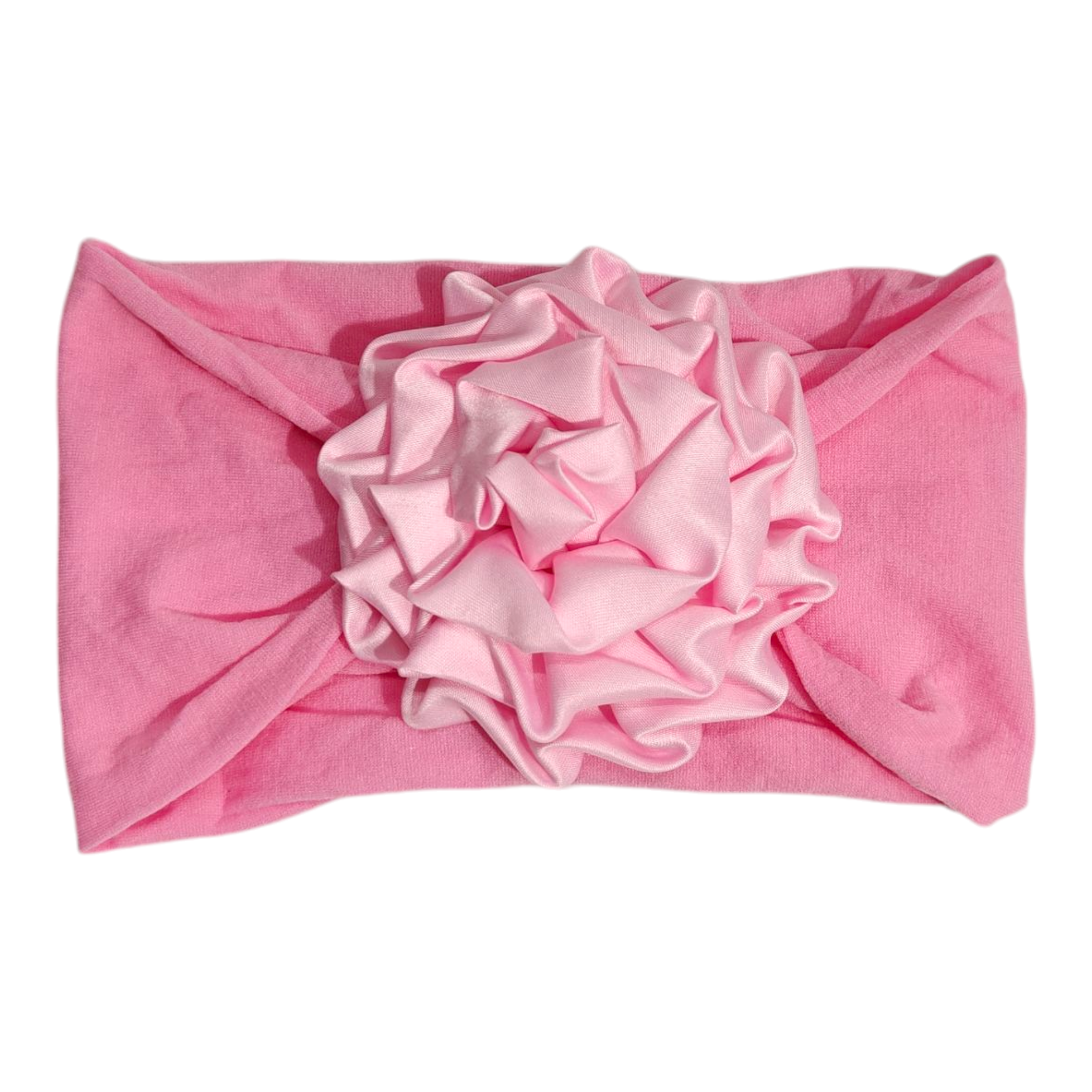 Satin Flower Applique Headband