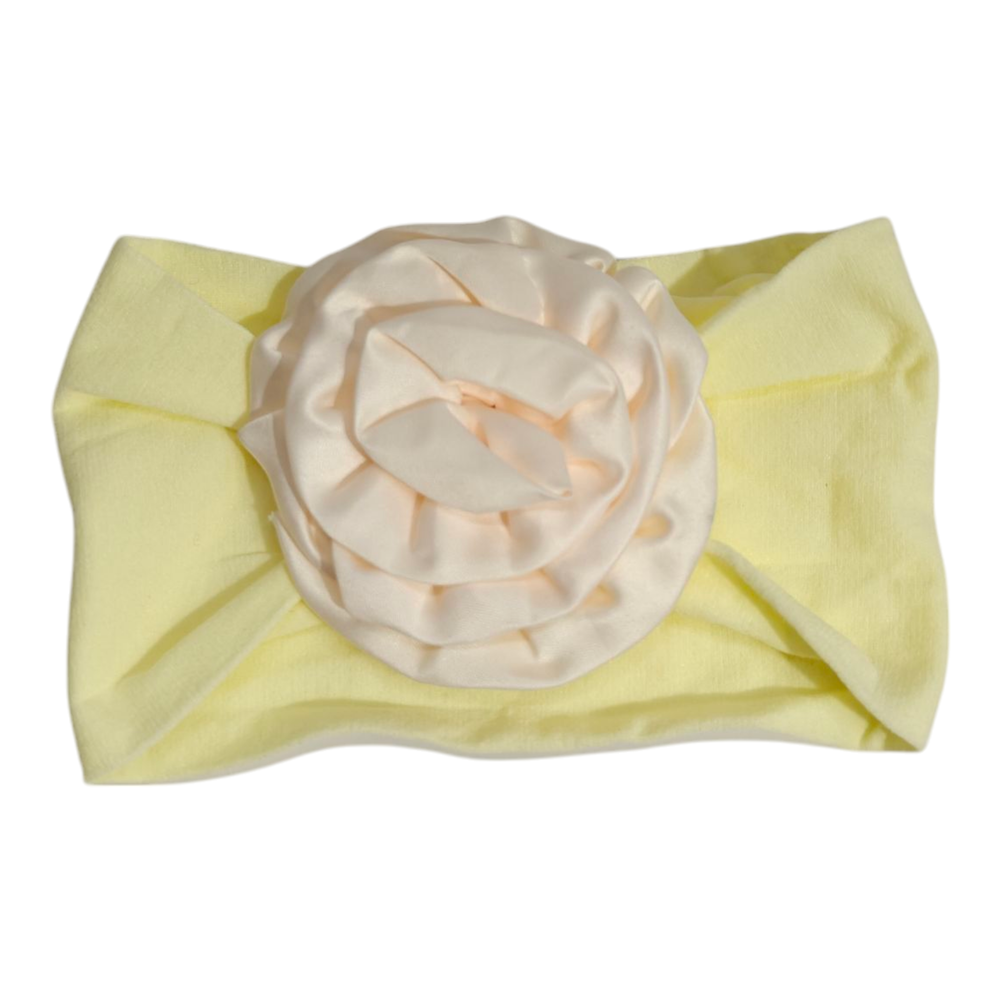 Satin Flower Applique Headband