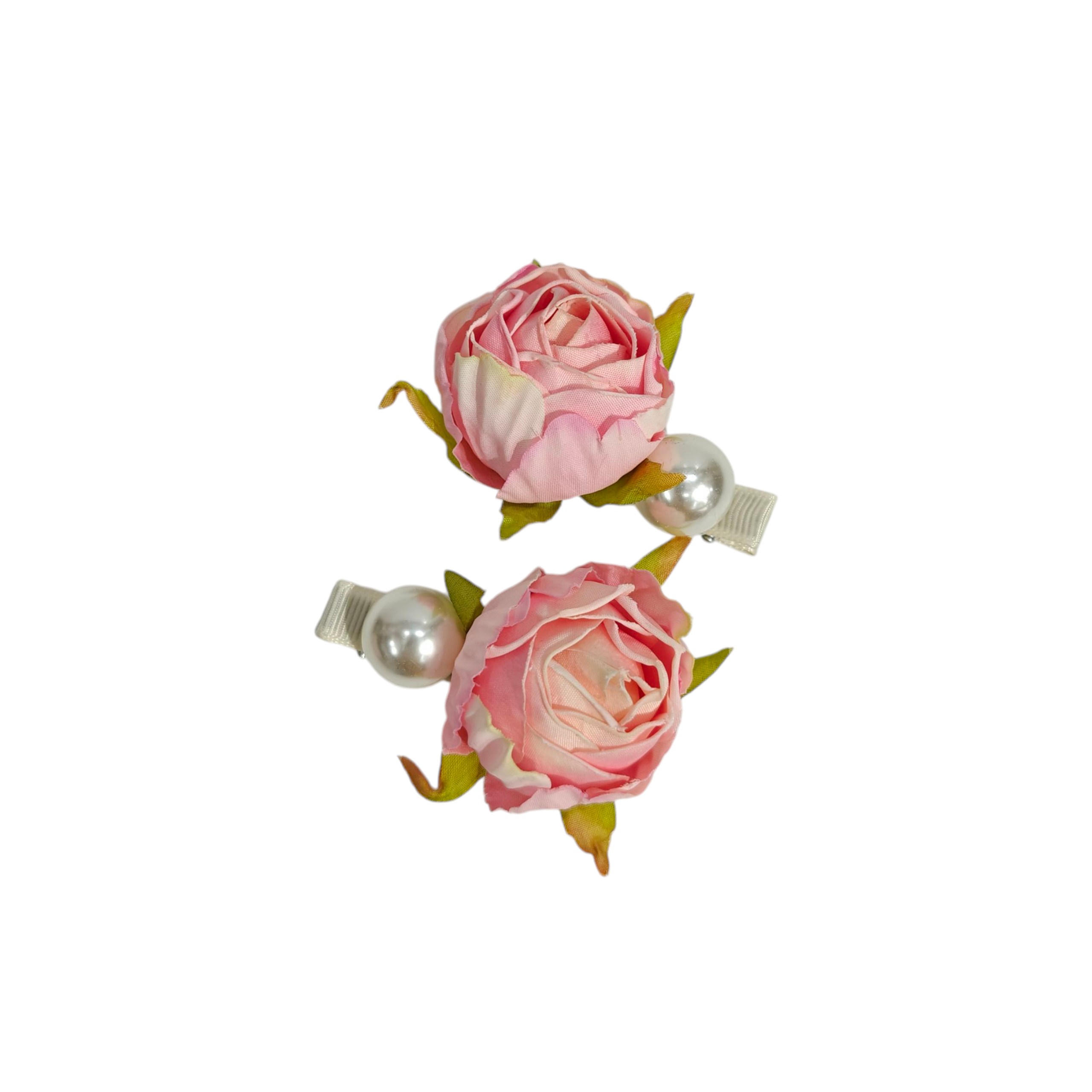 ROSE & PEARL APPLIQUE HAIR PINS