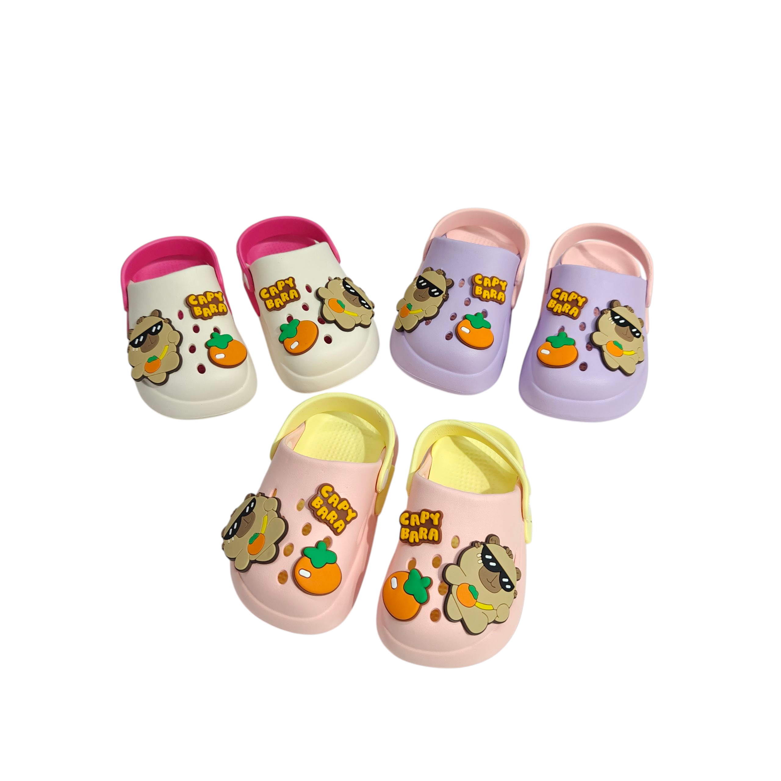 CAPY BARA AAPLIQUE CLOGS - PURPLE