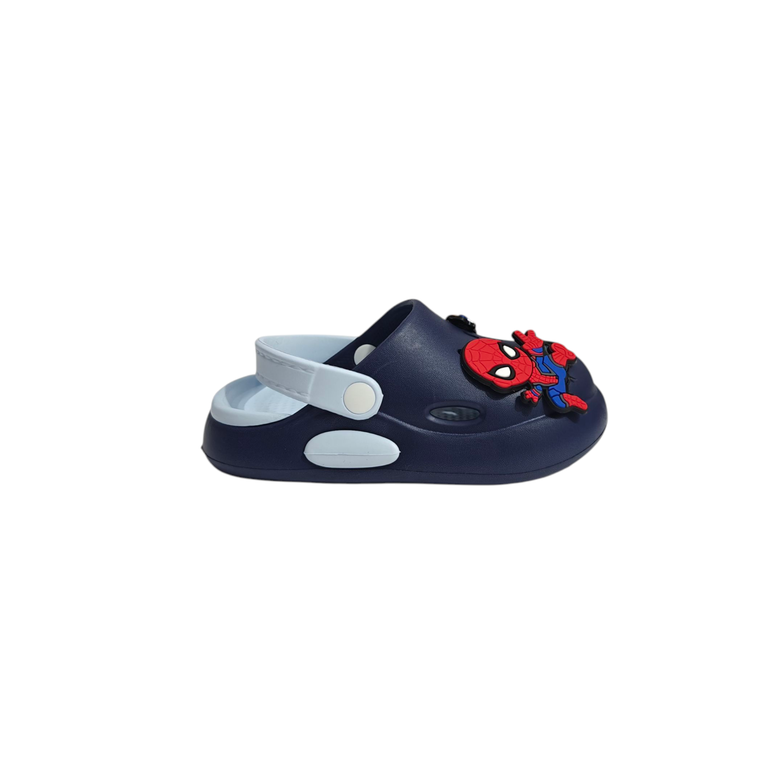 SPIDER PATCH AAPLIQUE CLOGS - NAVY