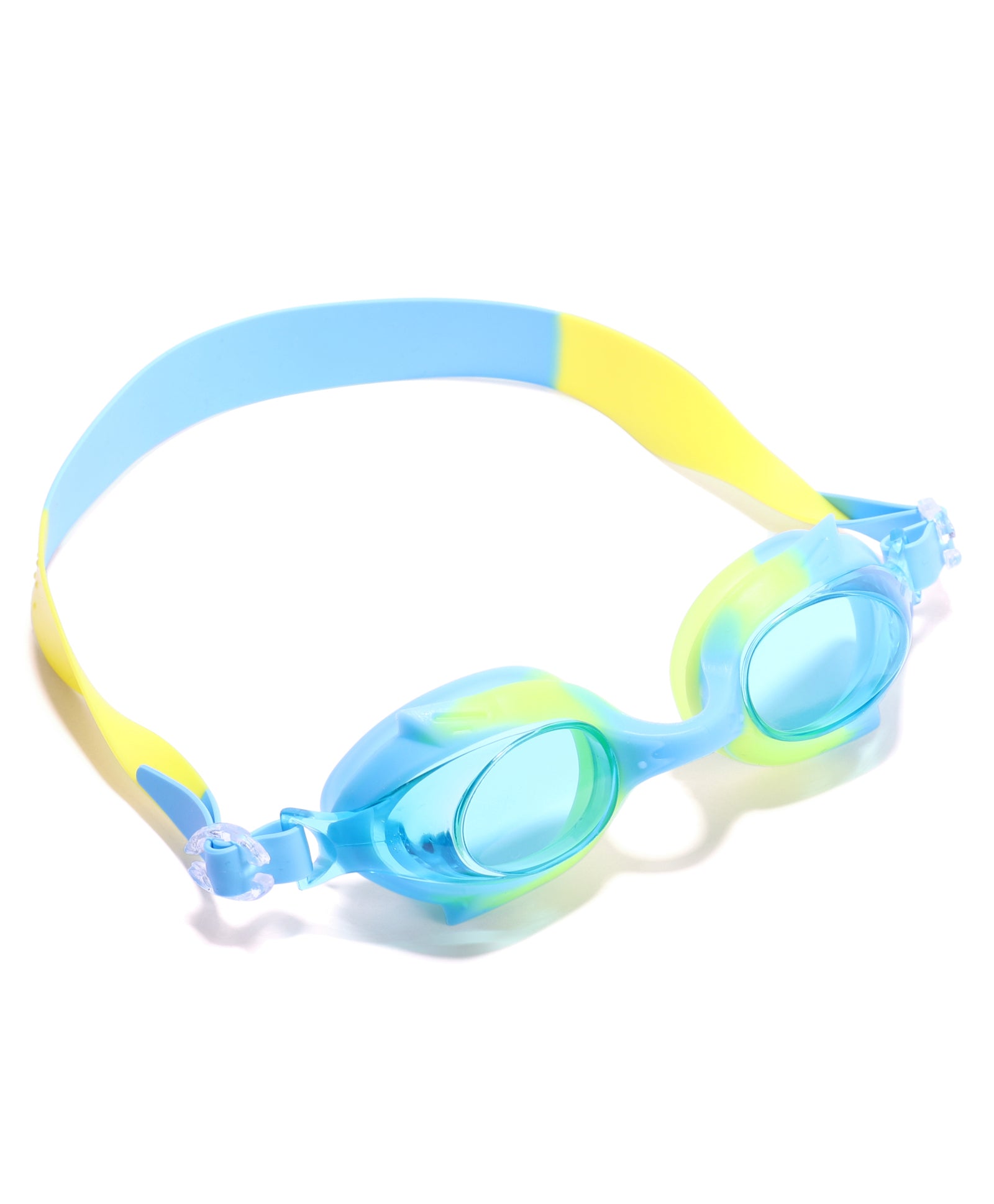 DUAL SHADED SWIMMING GOGGLES - BLUE & YELLOW