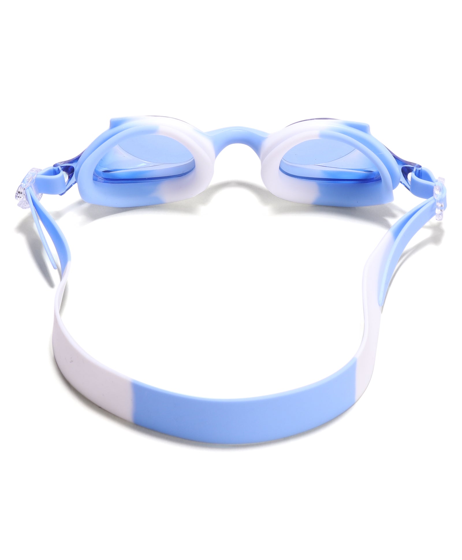 DUAL SHADED SWIMMING GOGGLES - BLUE & WHITE