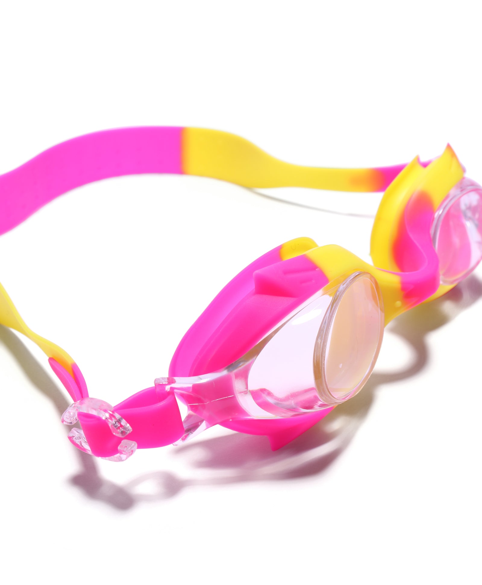 DUAL SHADED SWIMMING GOGGLES - PINK & YELLOW