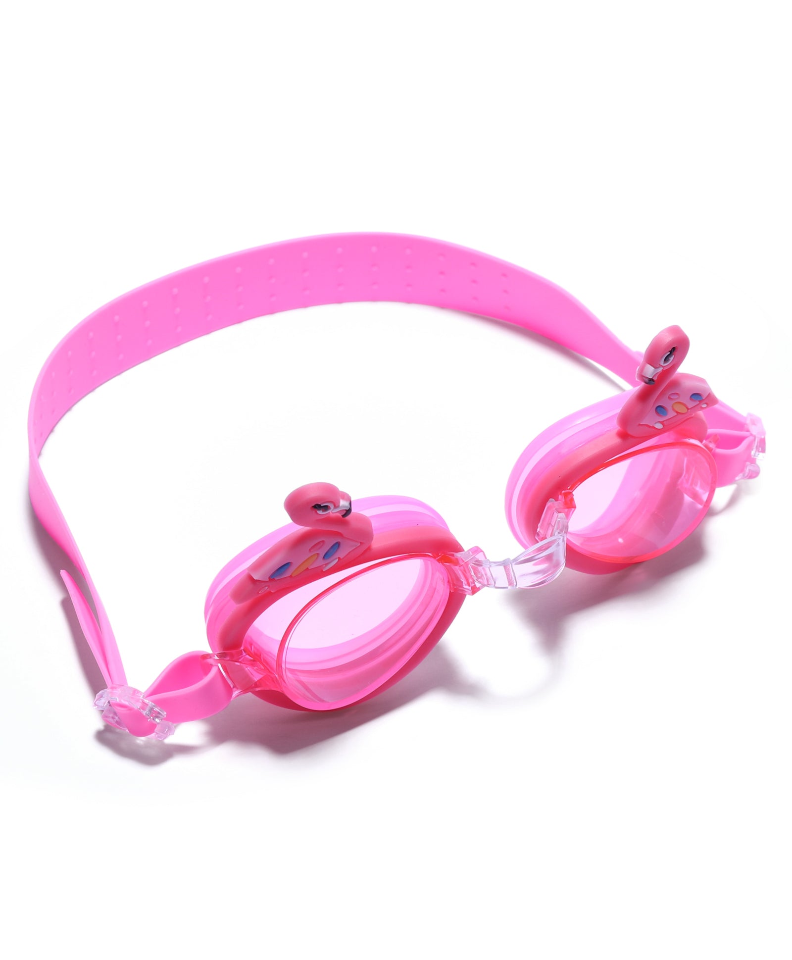 SWAN DESIGN SWIMMING GOGGLES - PINK