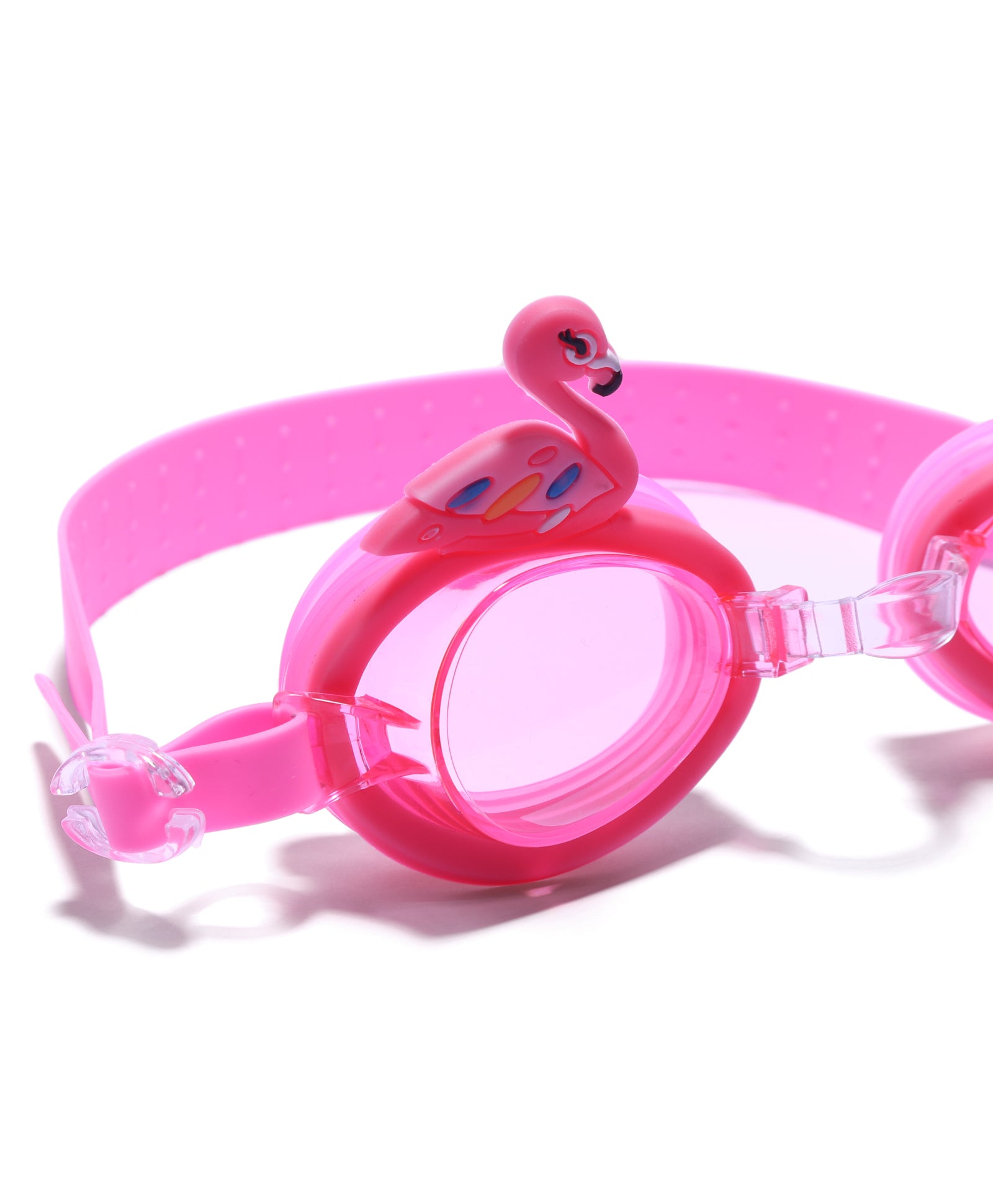 SWAN DESIGN SWIMMING GOGGLES - PINK