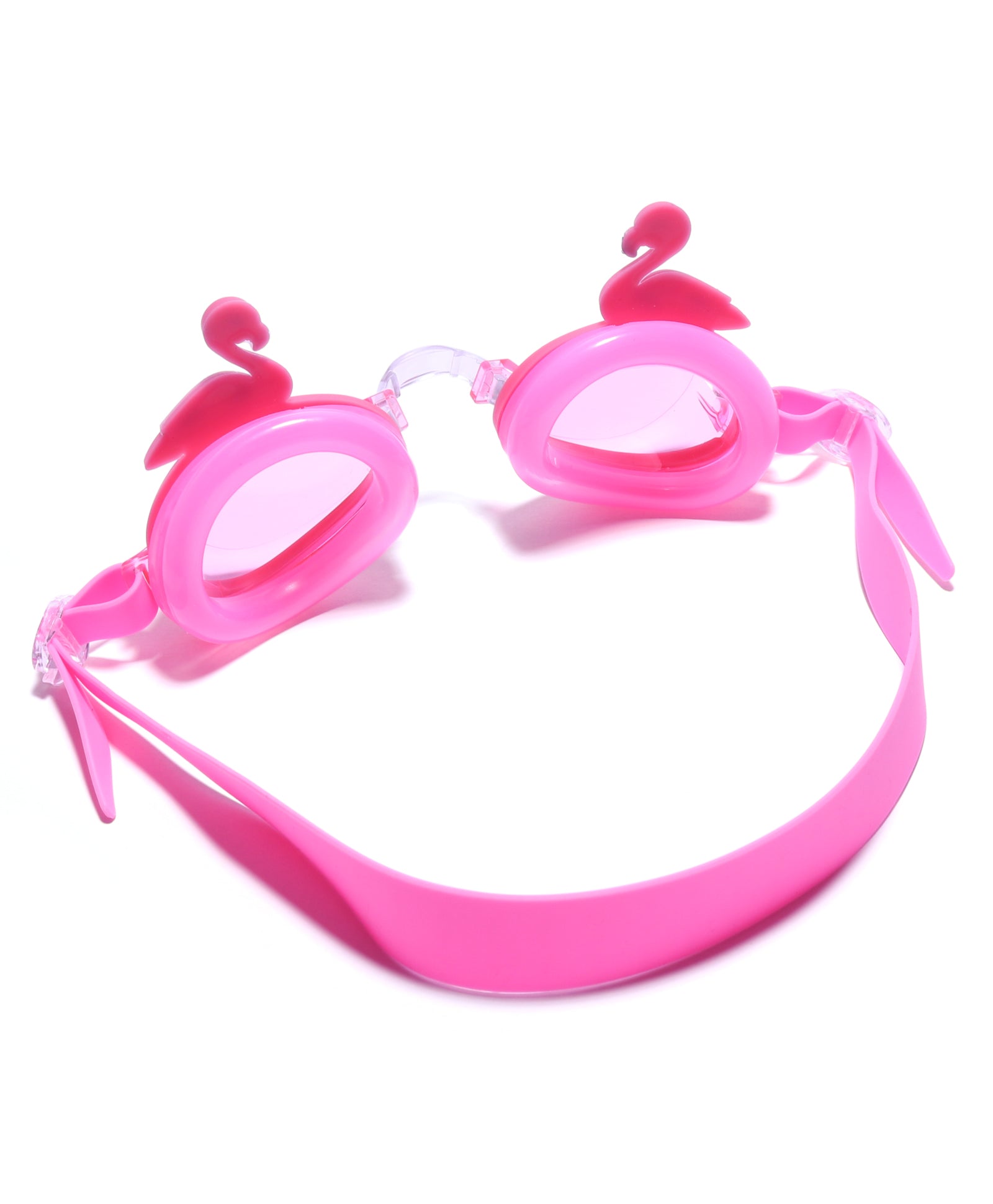 SWAN DESIGN SWIMMING GOGGLES - PINK