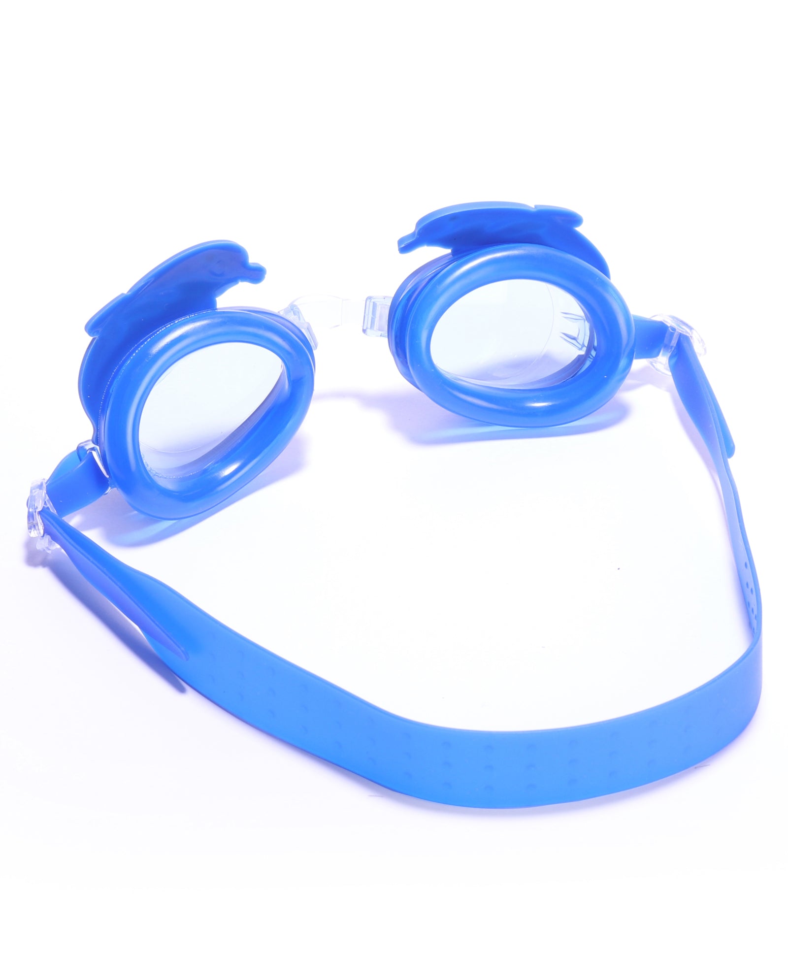 DOLPHIN DESIGN SWIMMING GOGGLES - DARK BLUE