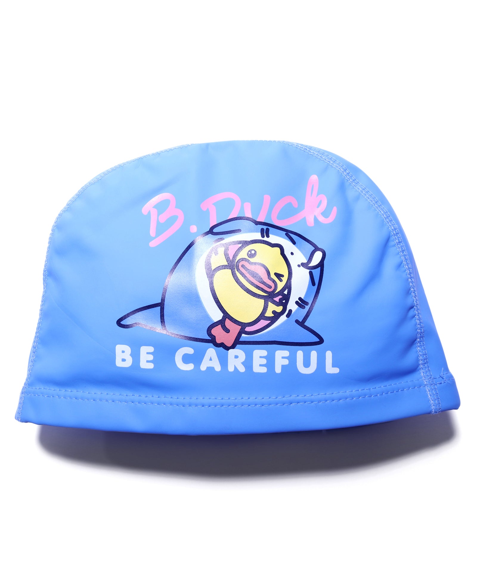 DUCK PRINT SUPER SOFT PU SWIMMING CAP - BLUE