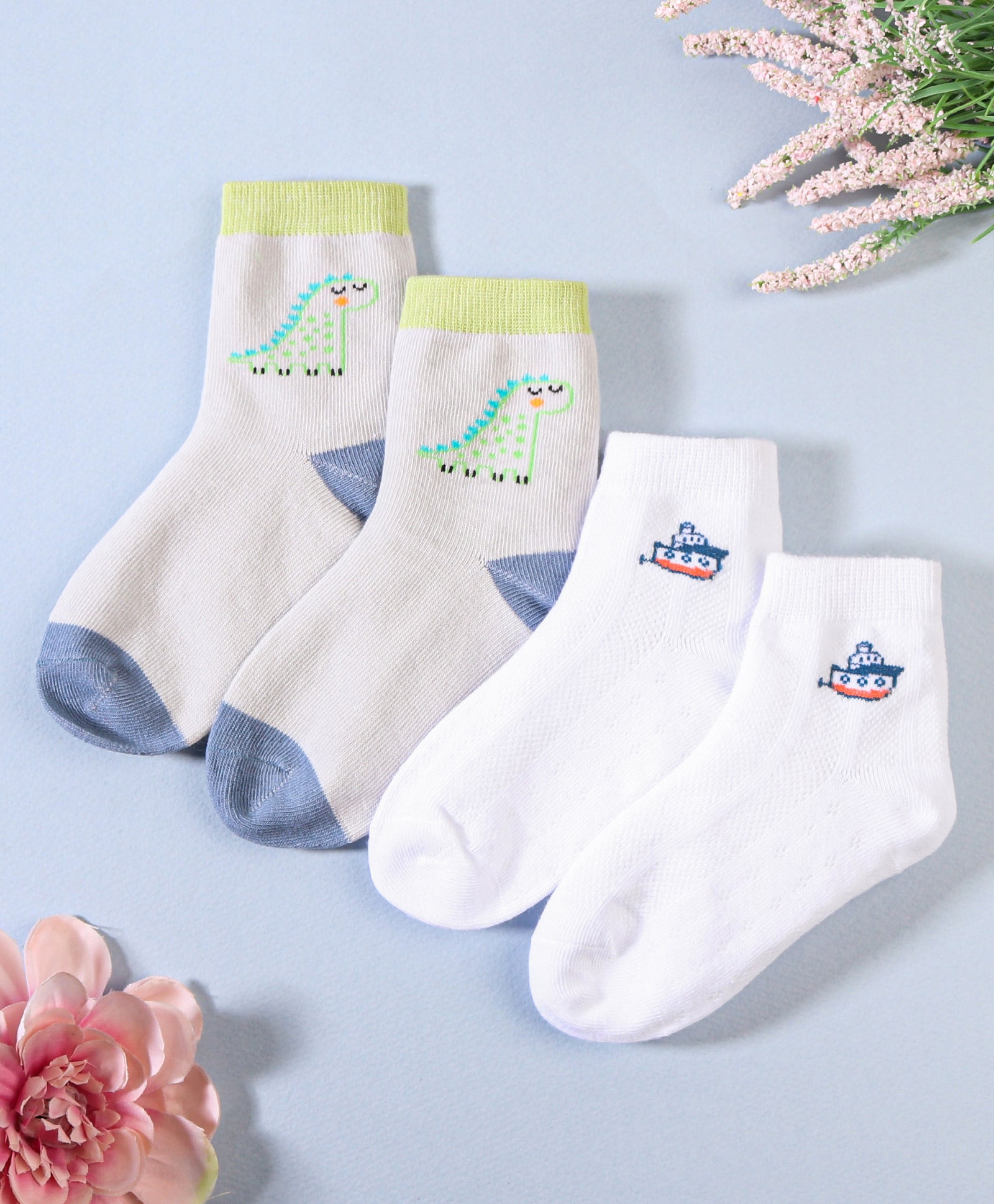 ASSORTED SOCKS PACK OF 2 - MULTI-COLOUR
