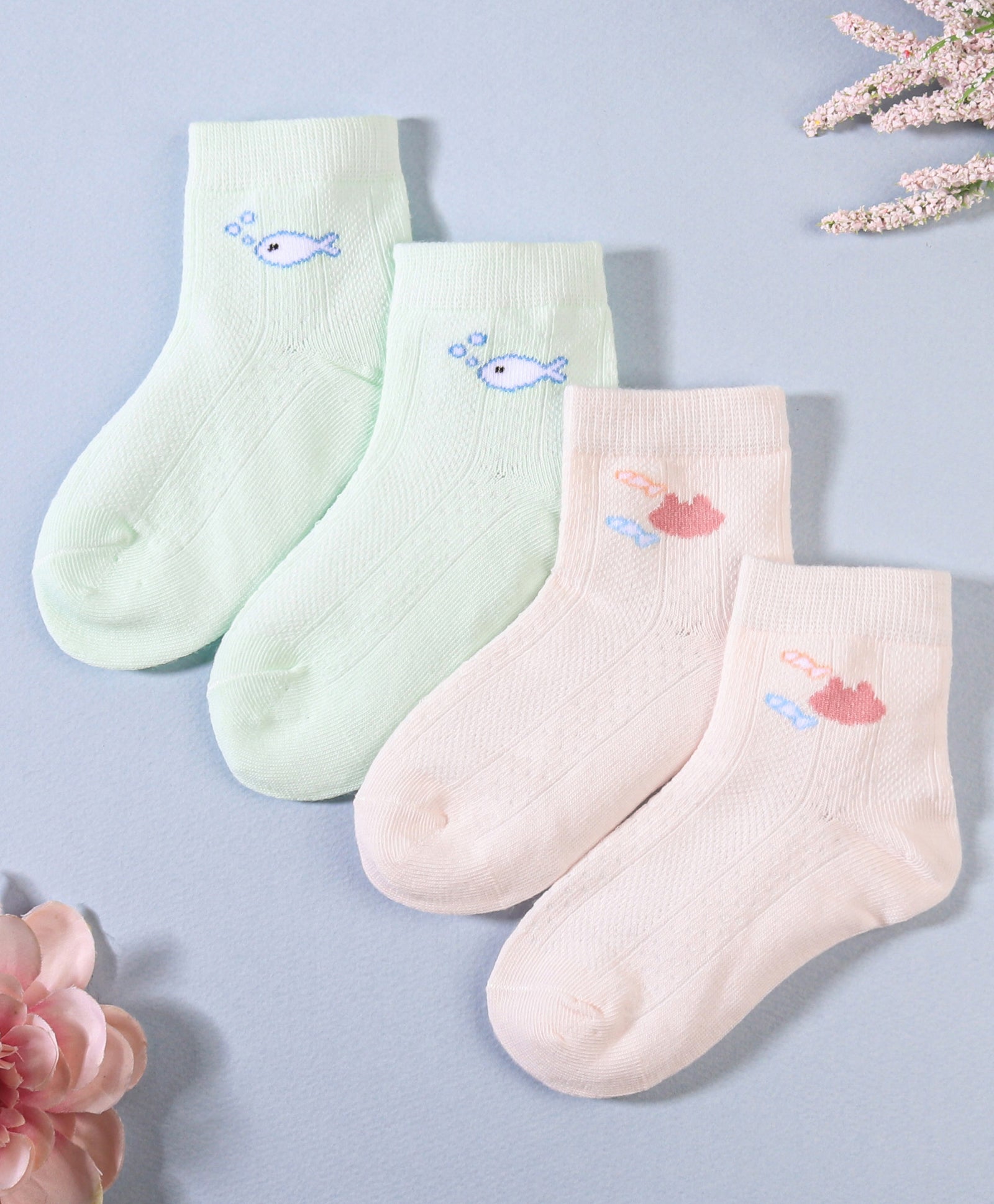 ASSORTED SOCKS PACK OF 2 - MULTI-COLOUR