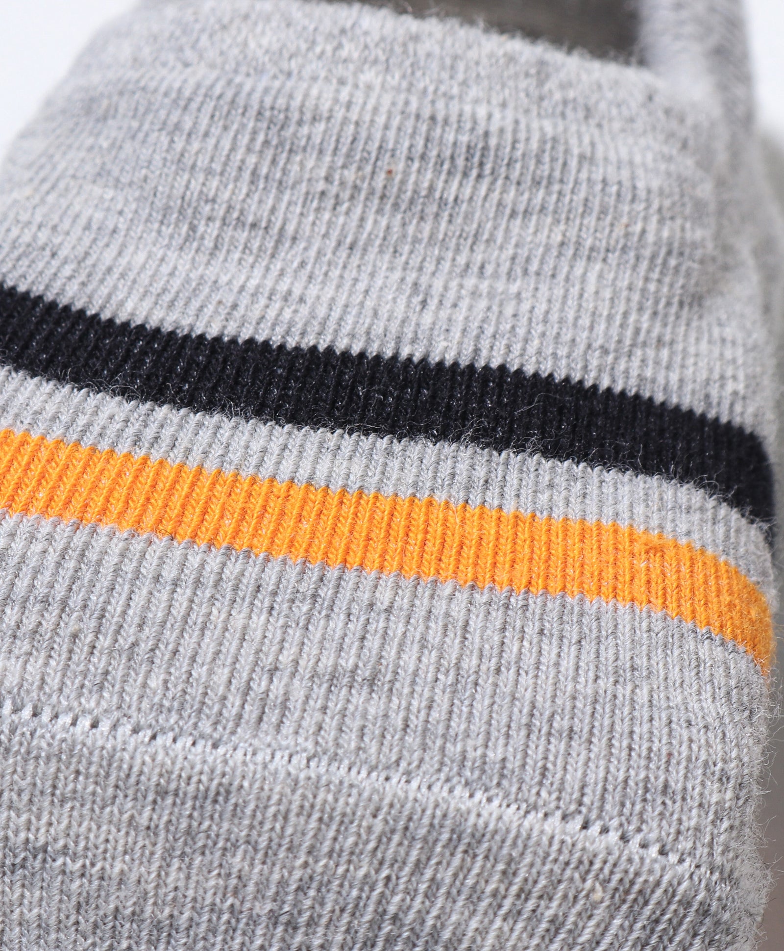Pack of 2 Stripes & Boy Text Print Anti Skid Loafer Socks - Beige & Grey