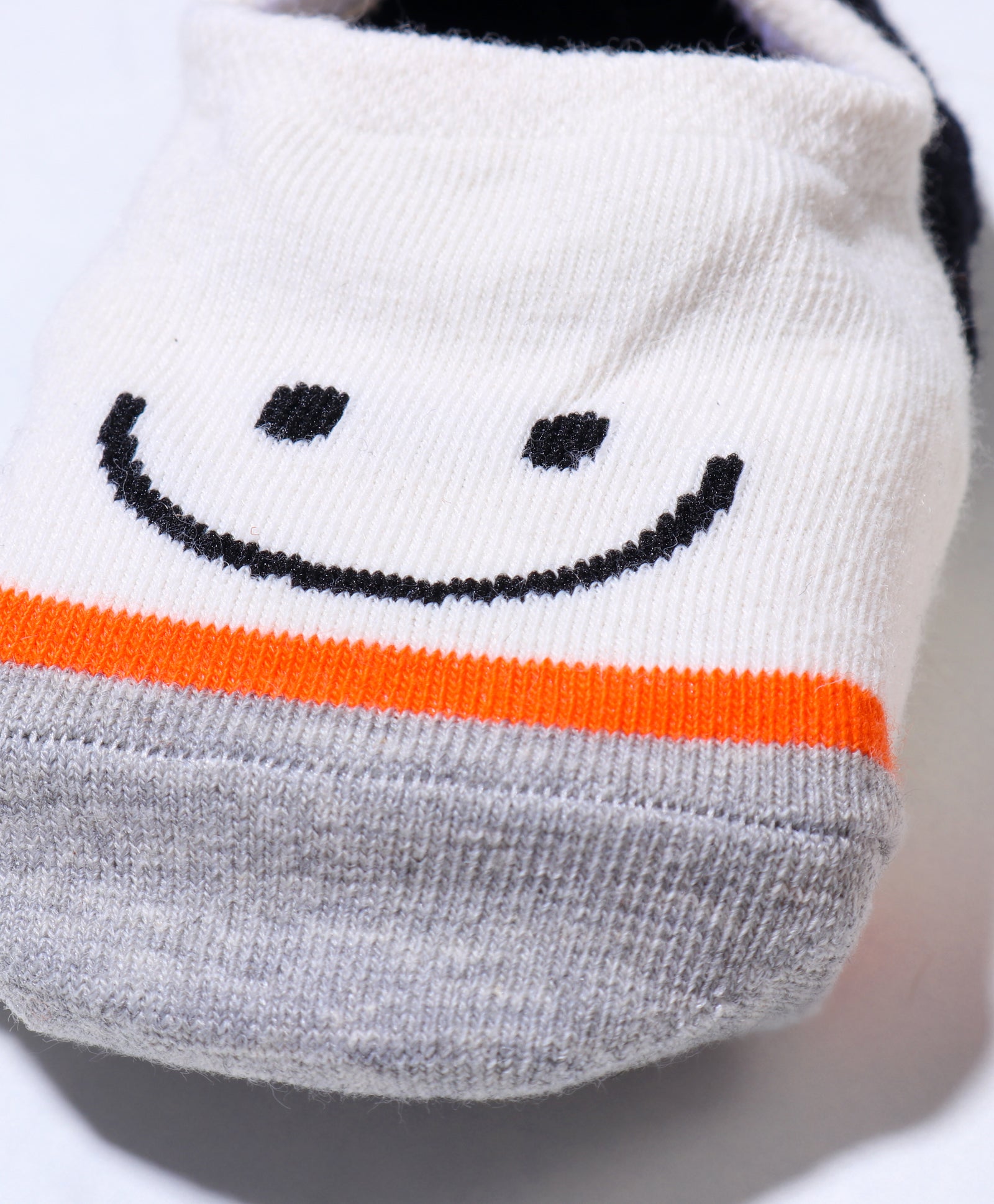 Pack of 2 Smiley & Car Print Anti Skid Loafer Socks - Yellow & White