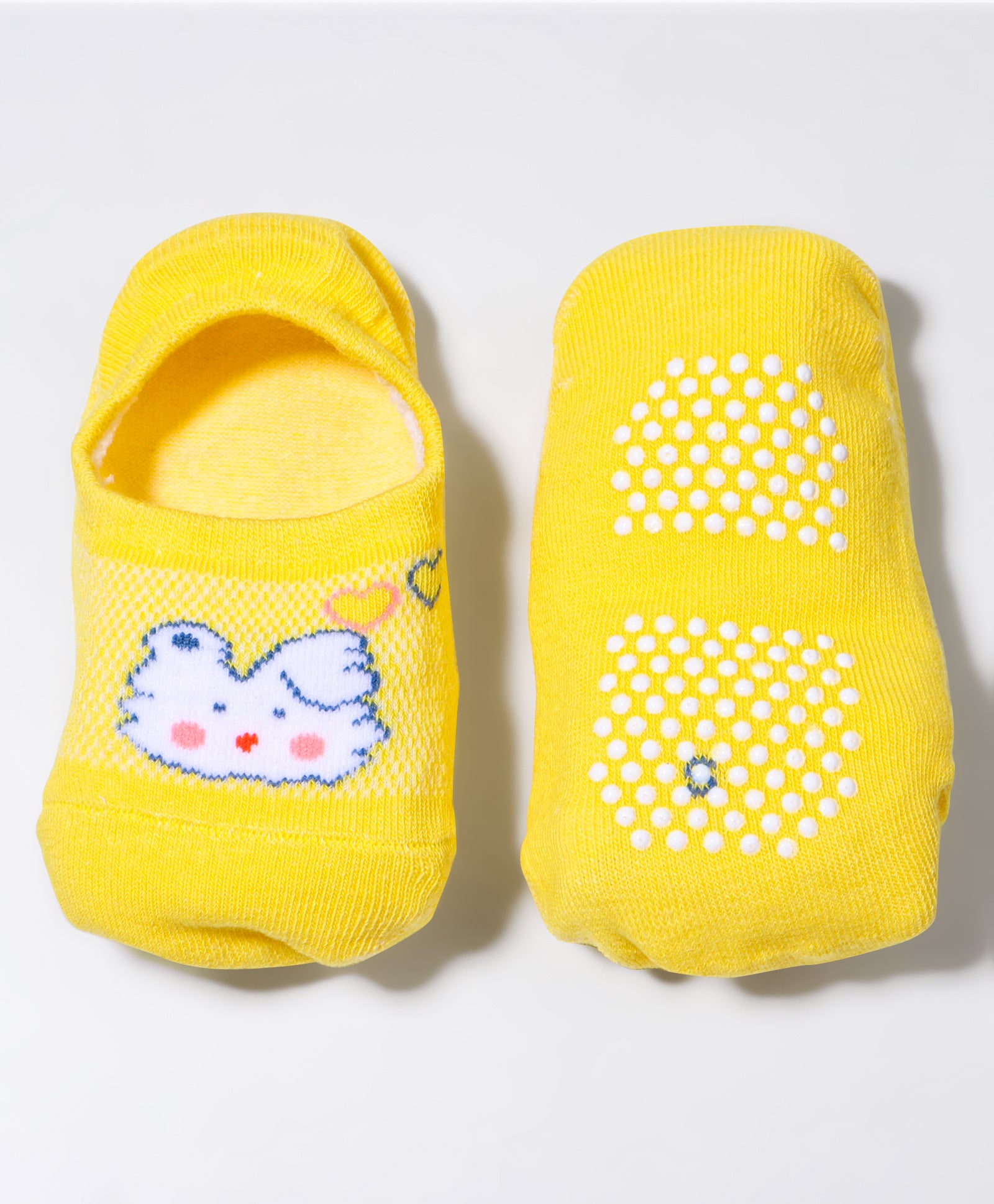 Pack of 2 Better & Sheep Print Anti Skid Loafer Socks - Sea Green & Yellow