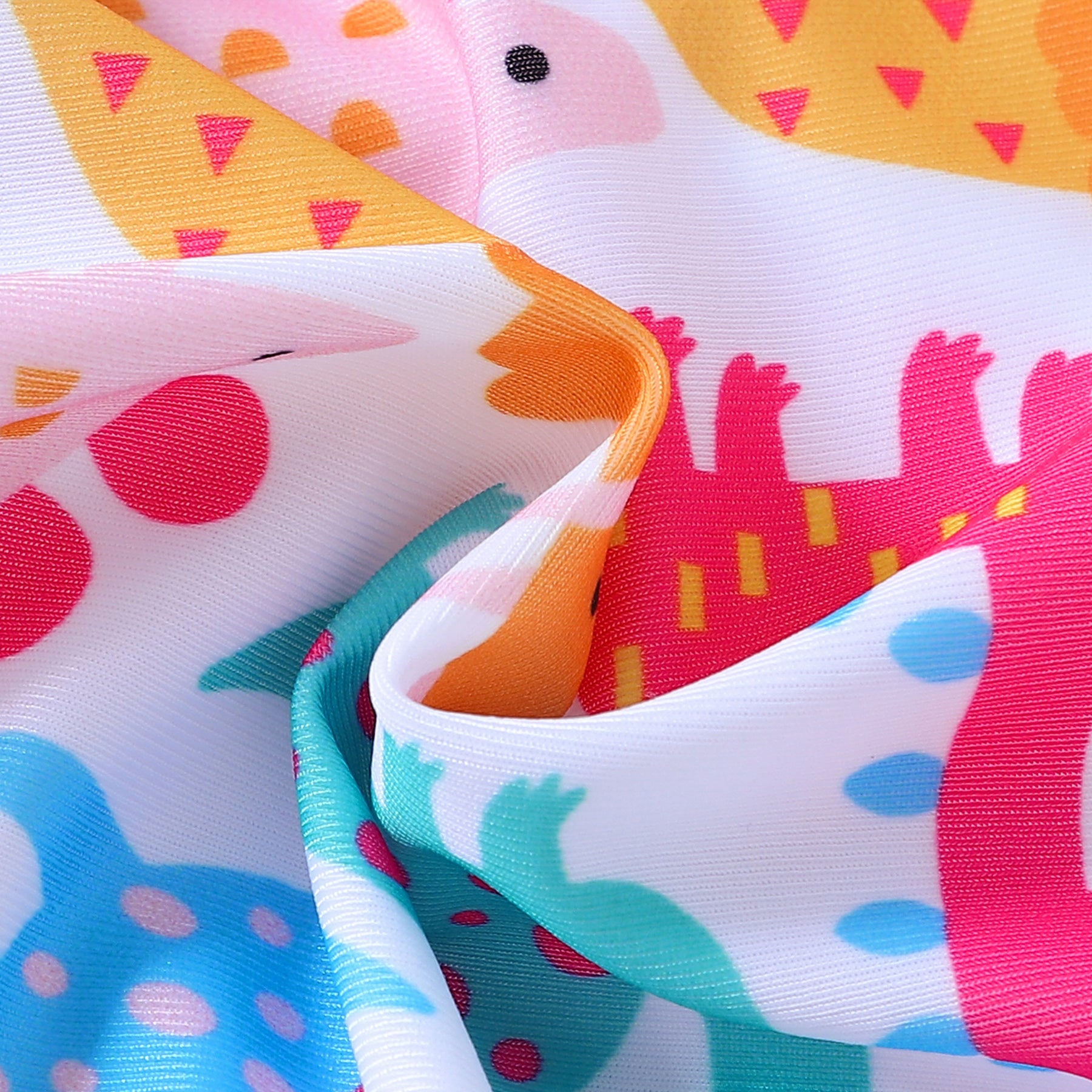 LITTLE DINO V CUT SWIM SUIT 1PC - MULTICOLOUR