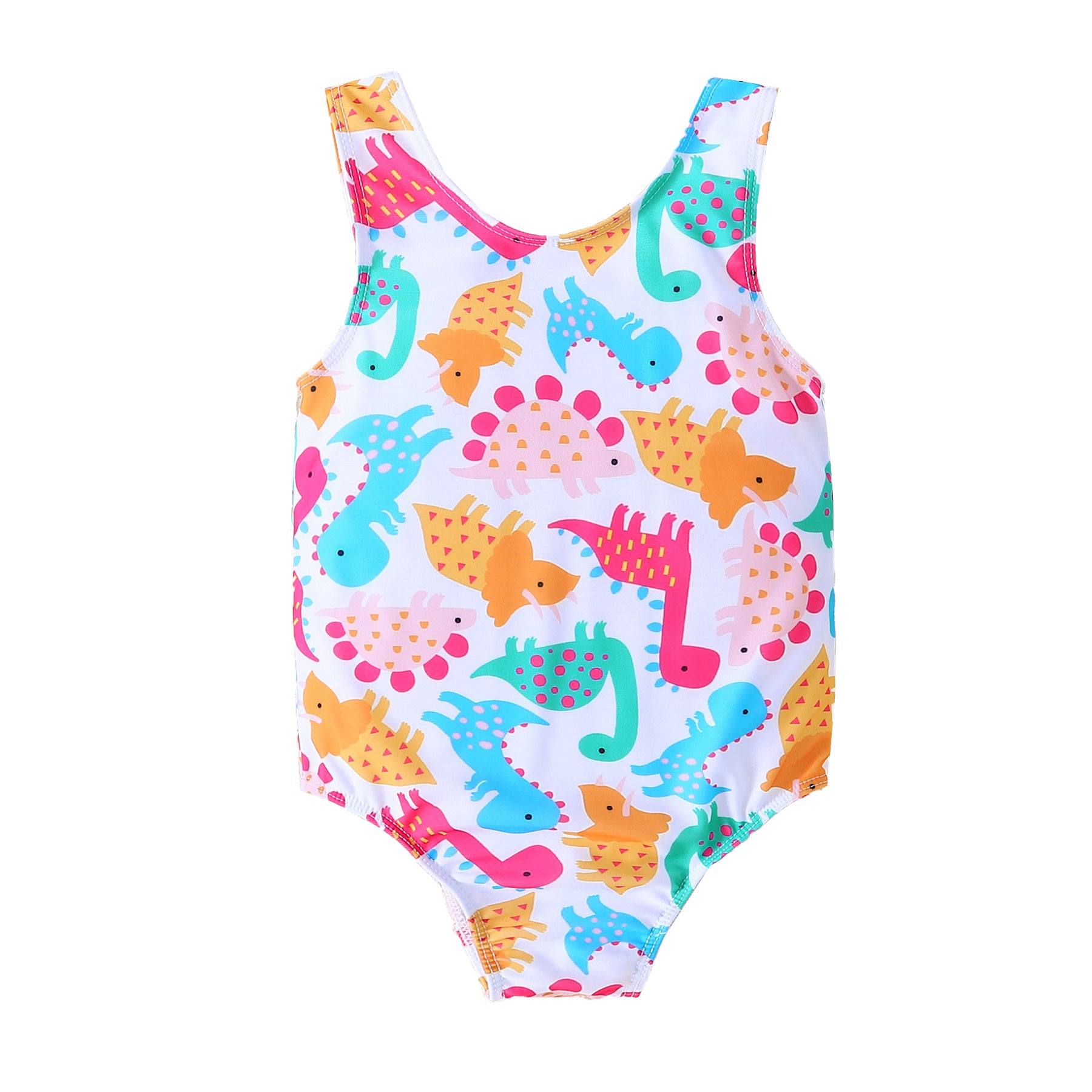 LITTLE DINO V CUT SWIM SUIT 1PC - MULTICOLOUR