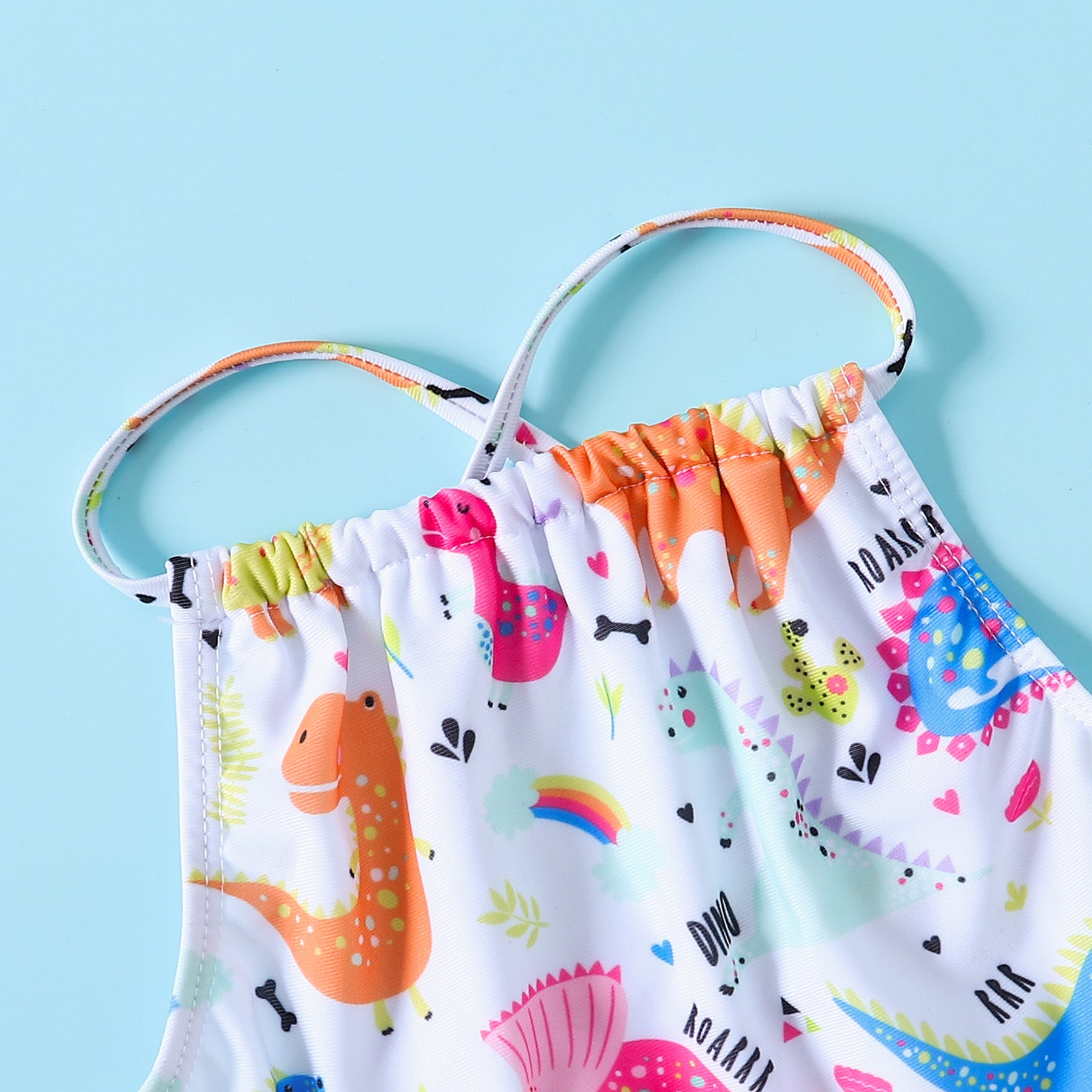 DINO SWIMSUIT 2PC - WHITE