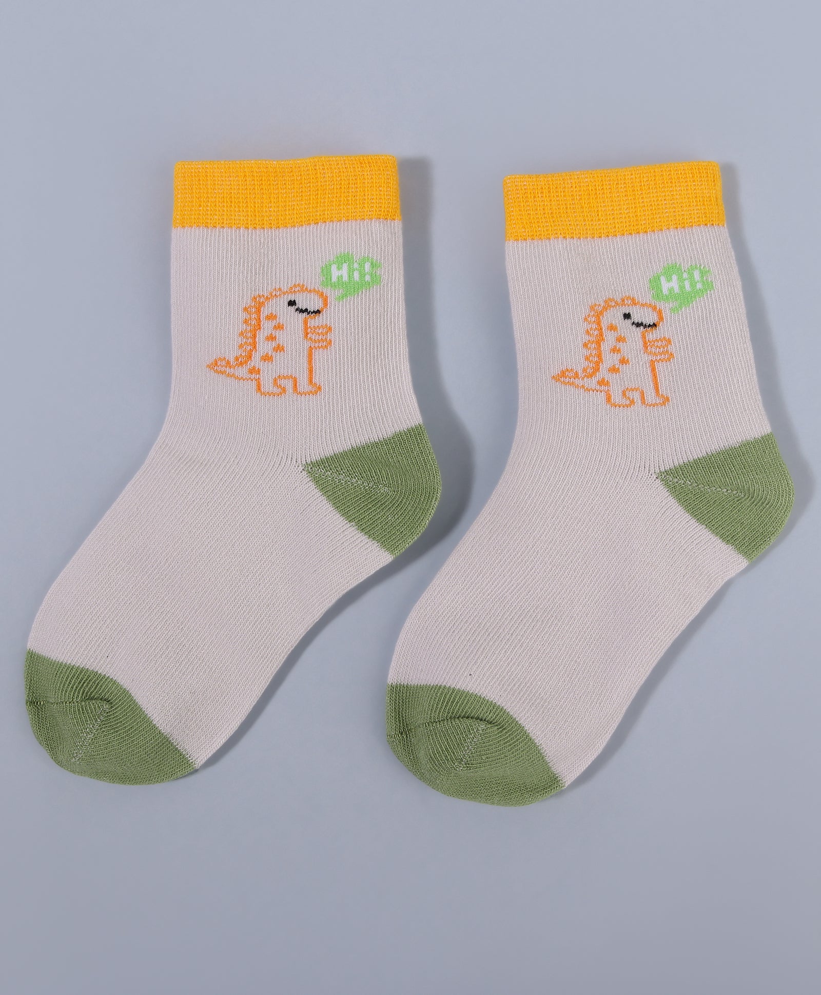 Pack of 3 Vehicle & Dinosaur Print Ankle Length Anti Bacterial Socks - Multicolour
