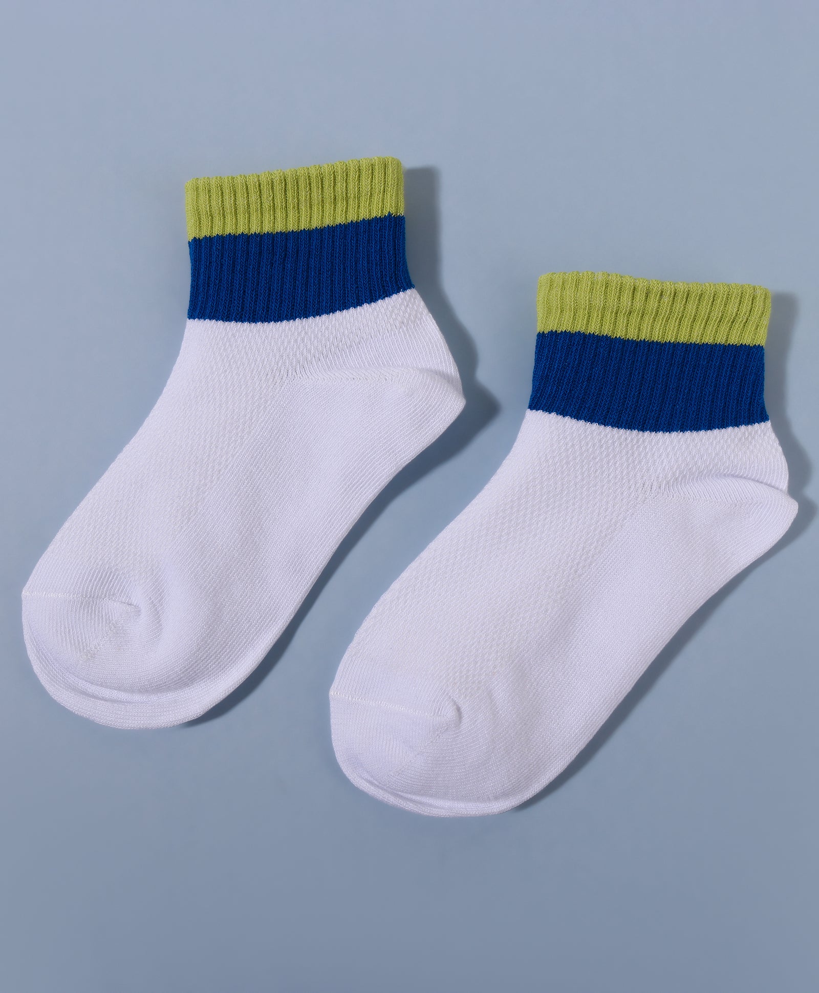 Pack of 3 Solid & Checks Bear Print Ankle Length Anti Bacterial Socks - Multicolour