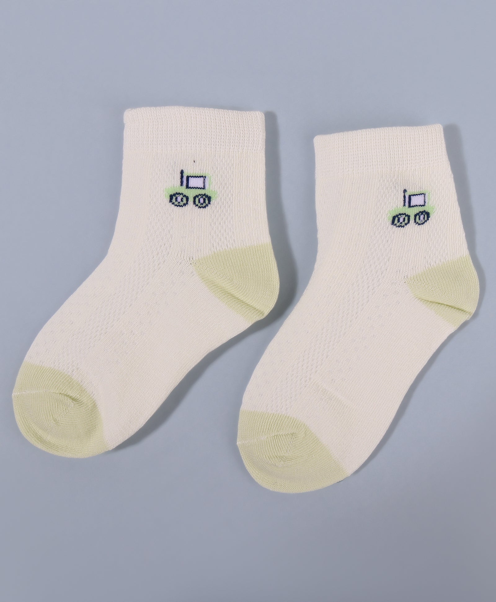 Pack of 3 Vehicle & Dinosaur Print Ankle Length Anti Bacterial Socks - Multicolour