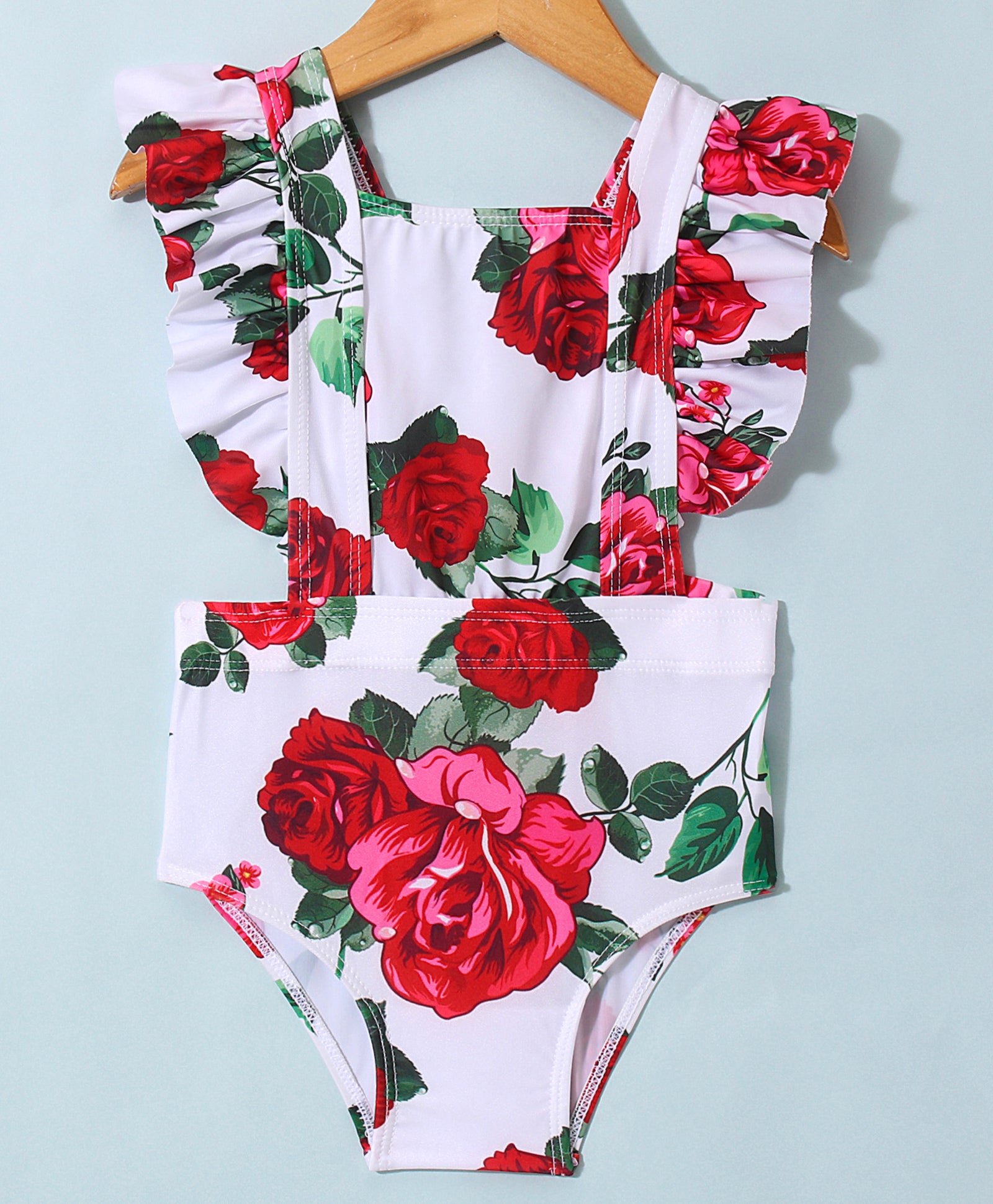 ROSY SWIMSUIT - RED & WHITE