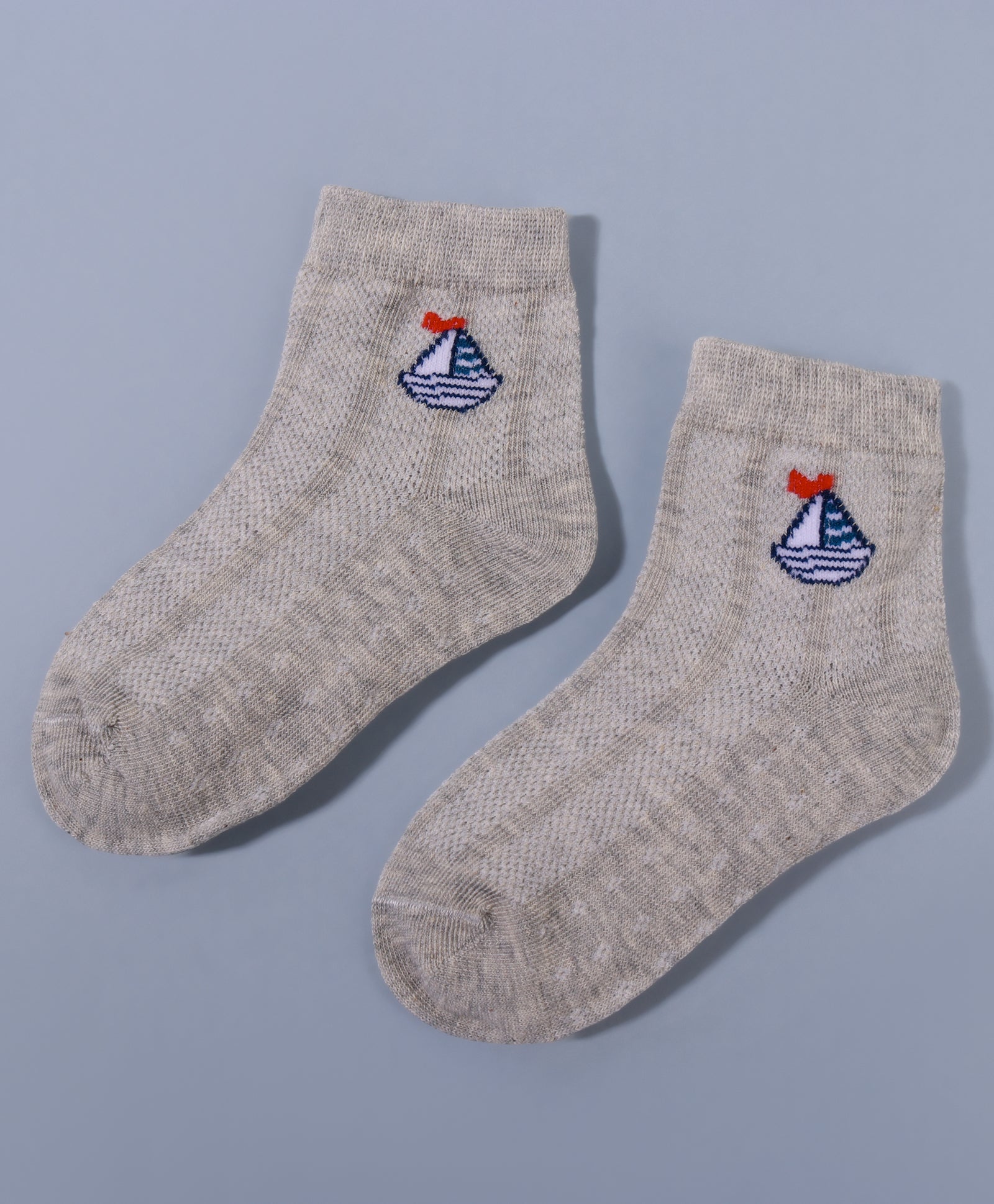 Pack of 3 Car & Ship Print Ankle Length Anti Bacterial Socks - Multicolour