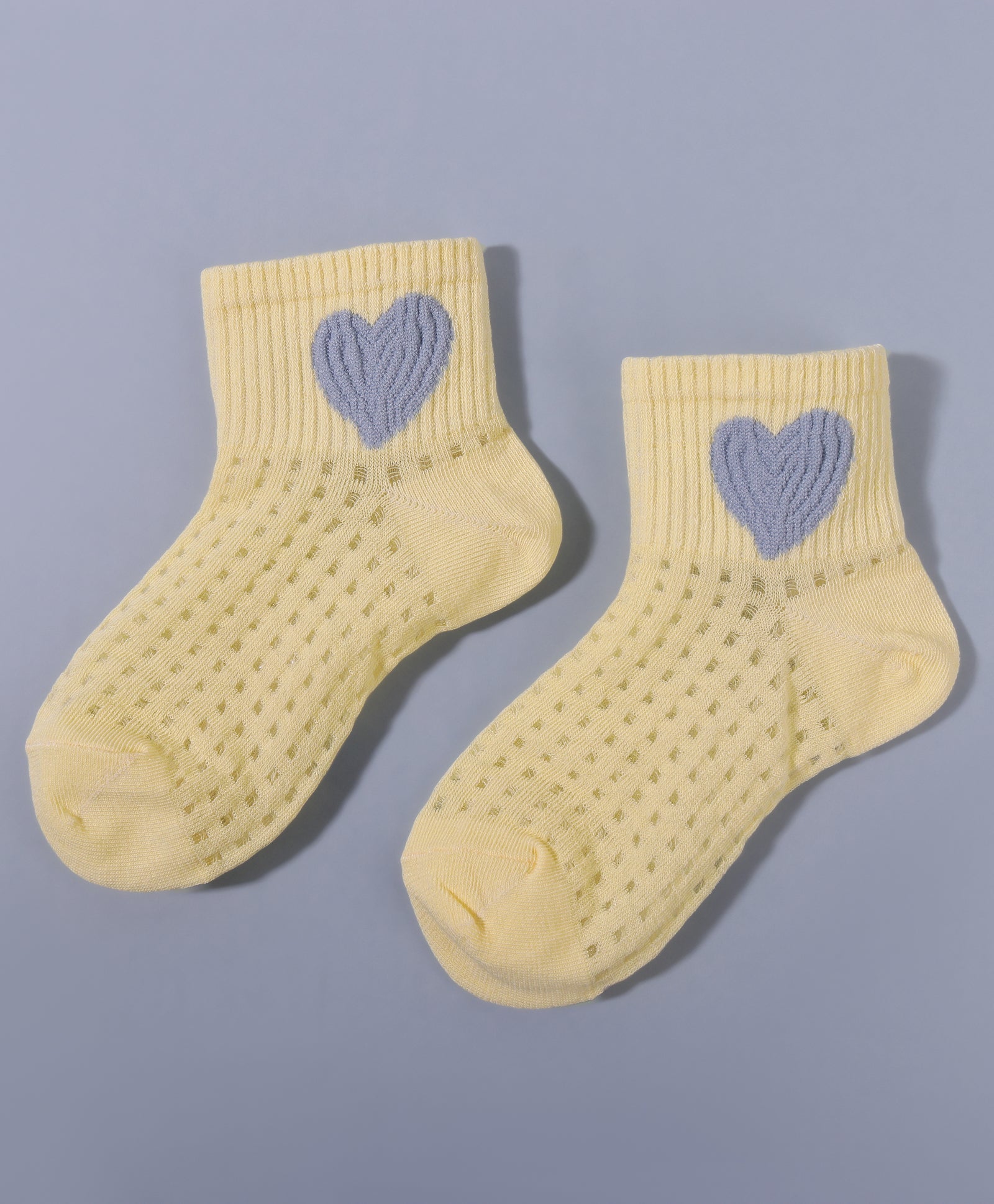 Pack of 3 Heart & Bunny Rabbit Print Ankle Length Anti Bacterial Socks - Multicolour