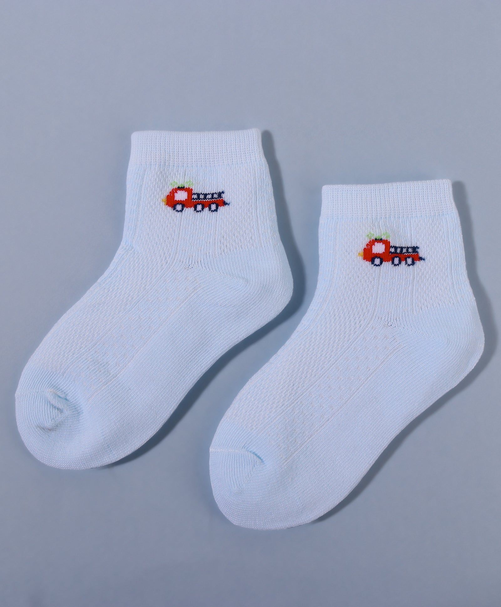 Pack of 3 Car & Ship Print Ankle Length Anti Bacterial Socks - Multicolour