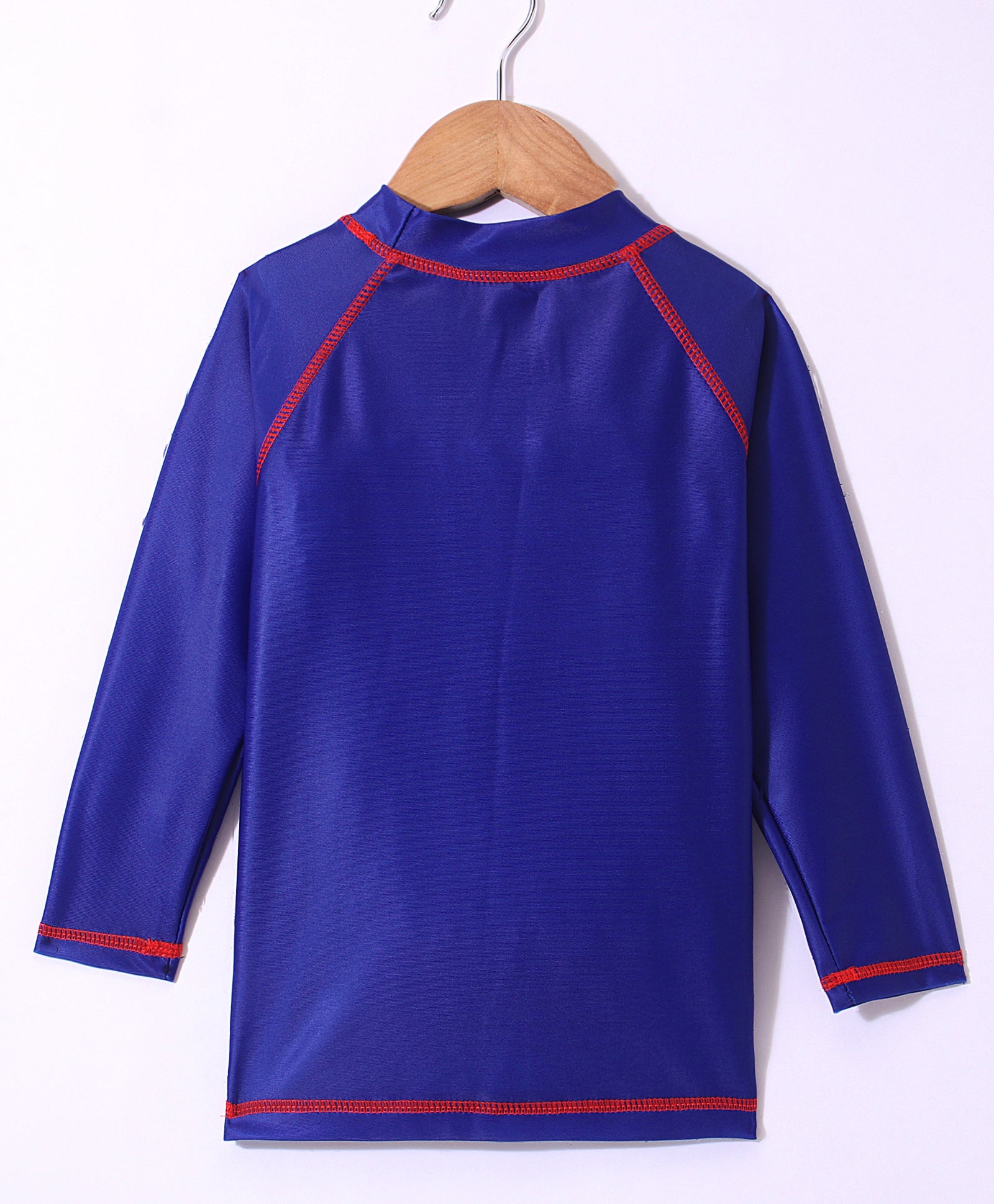 JAWS PRINT FULL SLEEVES 2 PIECE SWIM SUIT - NAVY