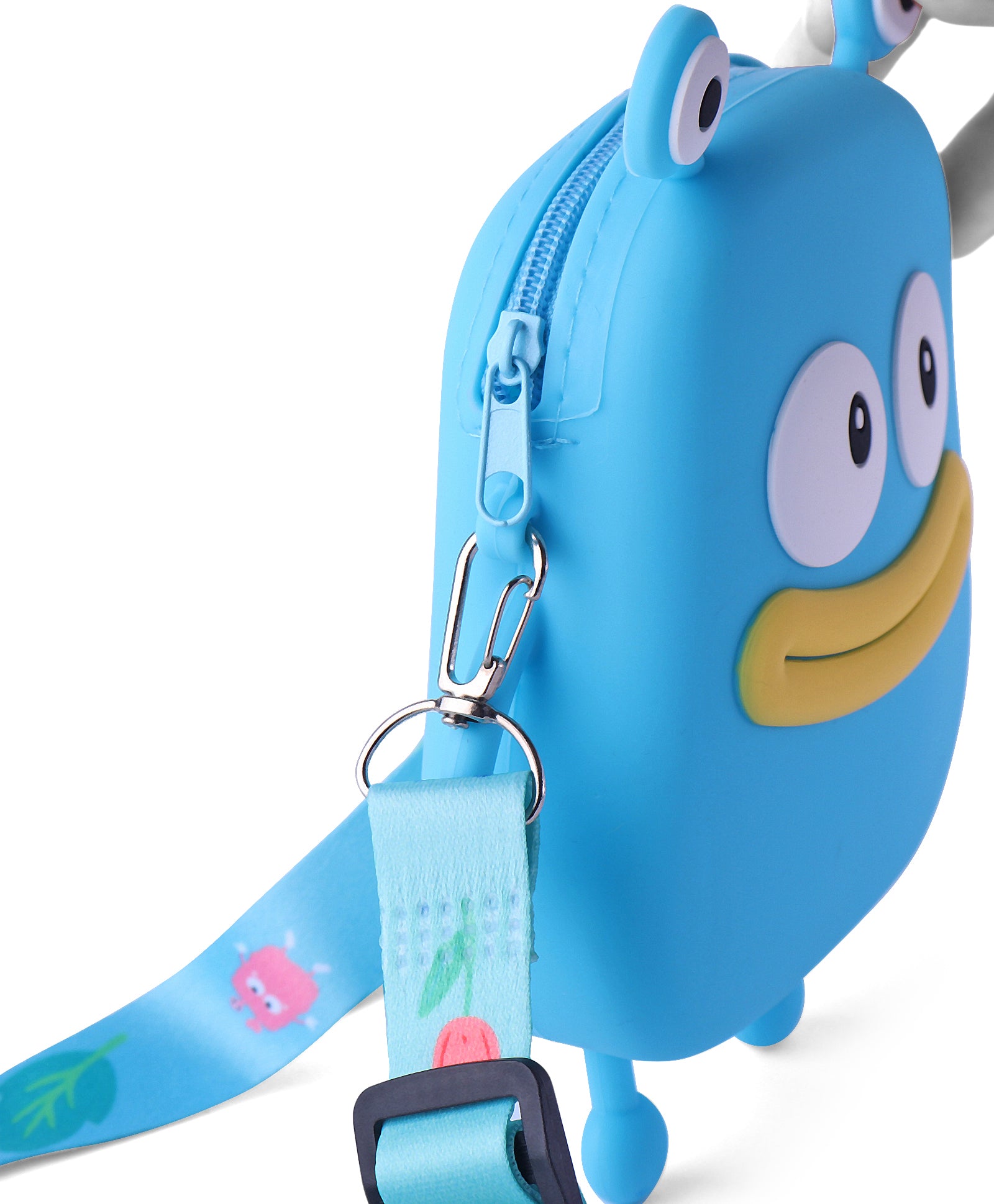 BETTY SMILE SILICON SLING BAG - BLUE
